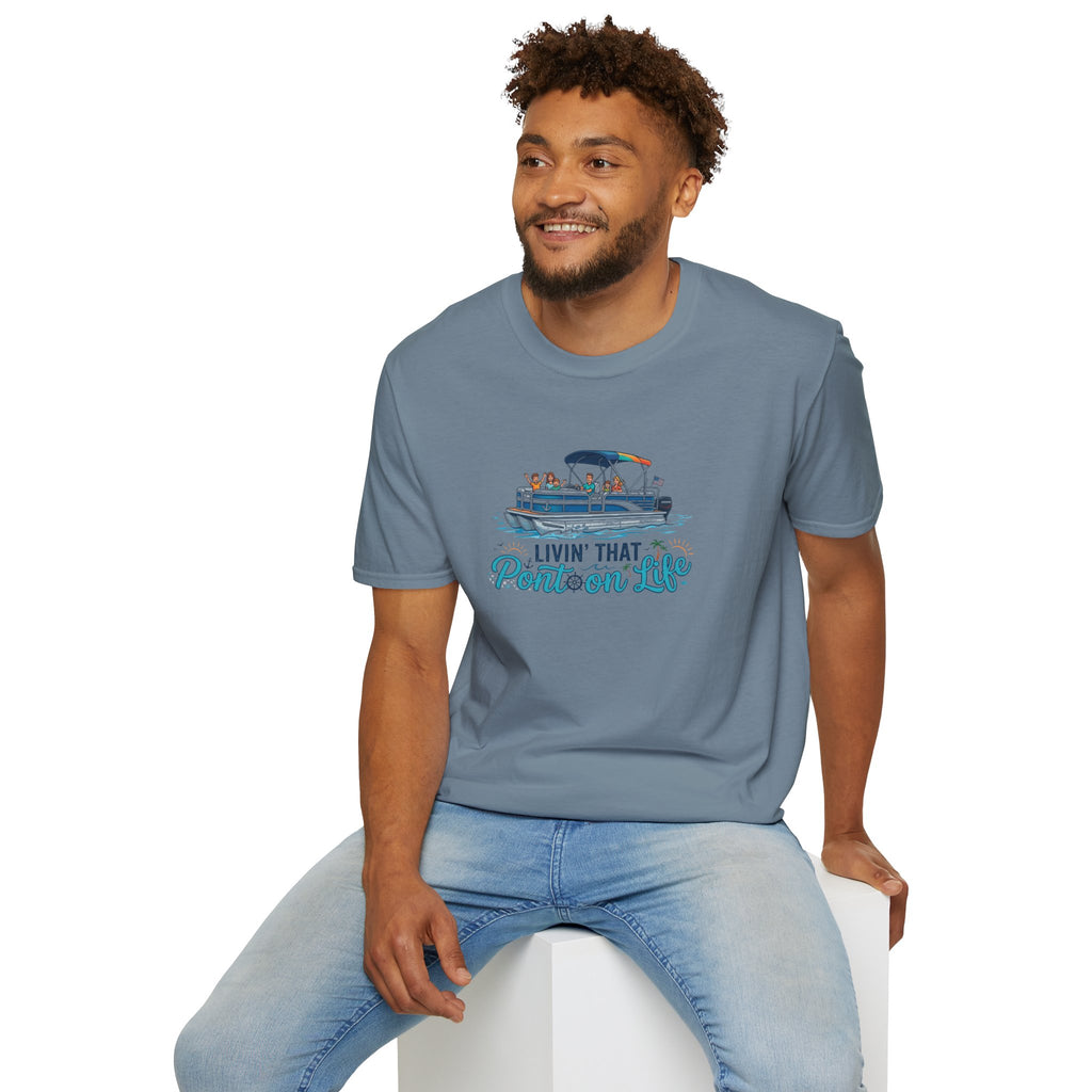 Pontoon Life T-Shirt — "Livin' That Pontoon Life" Boating Tee