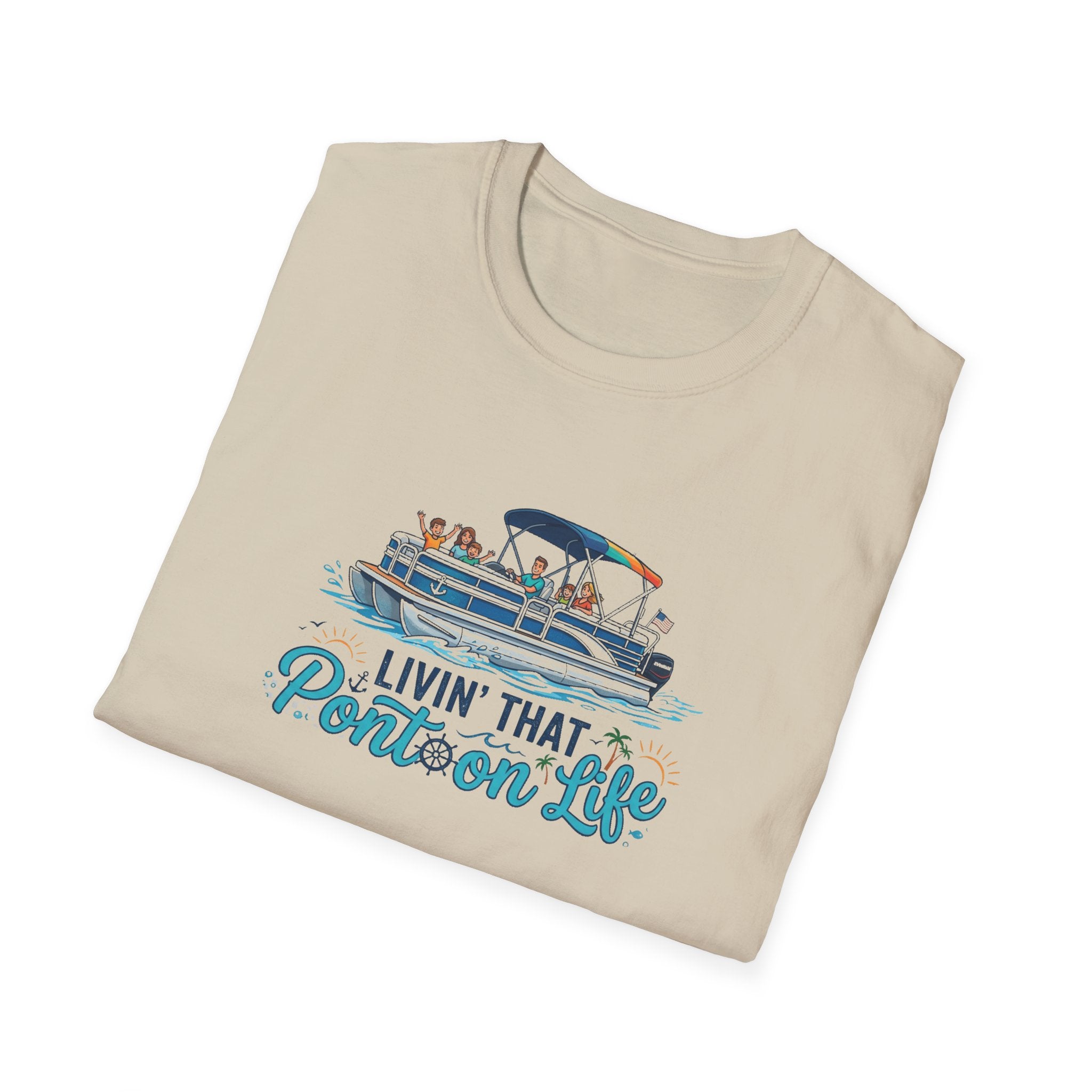 Pontoon Life T-Shirt — "Livin' That Pontoon Life" Boating Tee