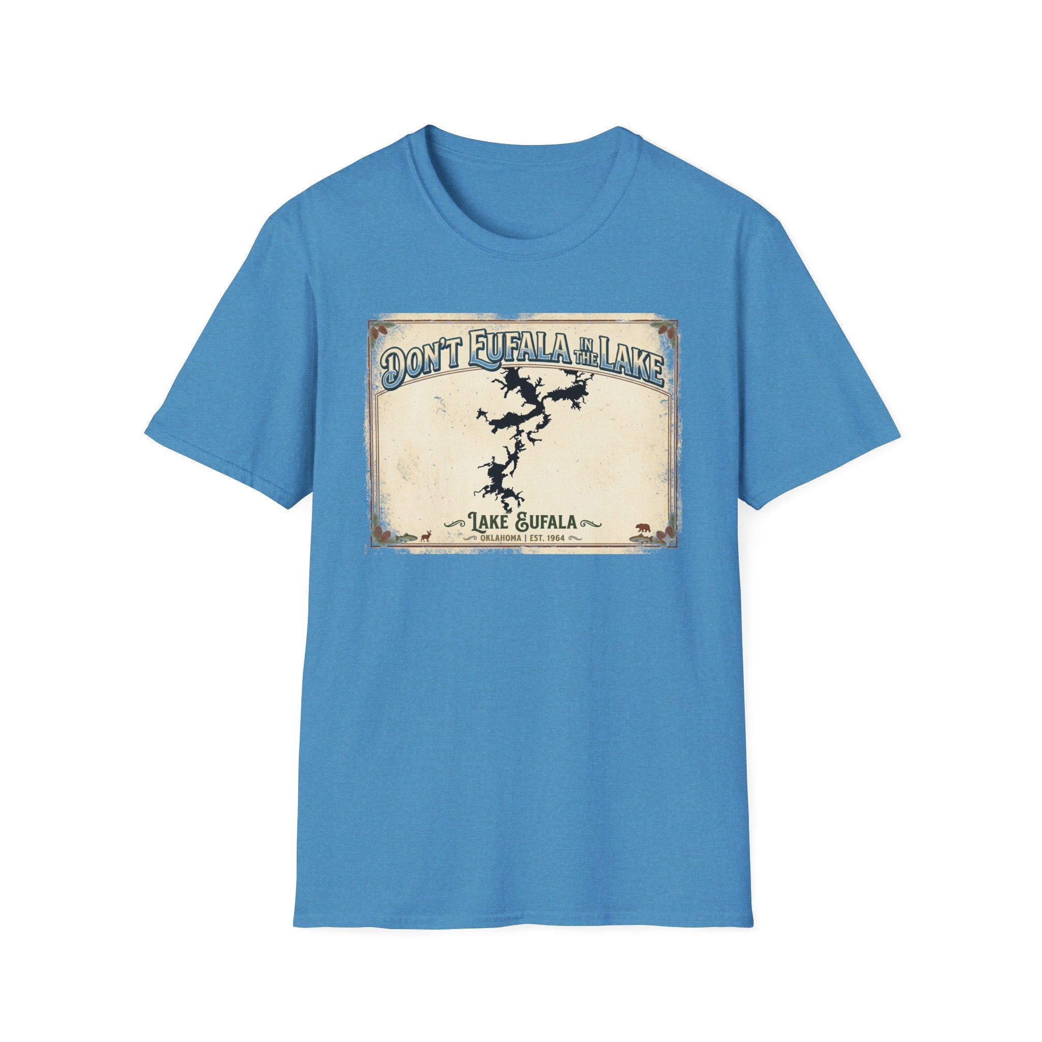 Don’t Eufala in the Lake T-Shirt — Vintage Lake Map Tee
