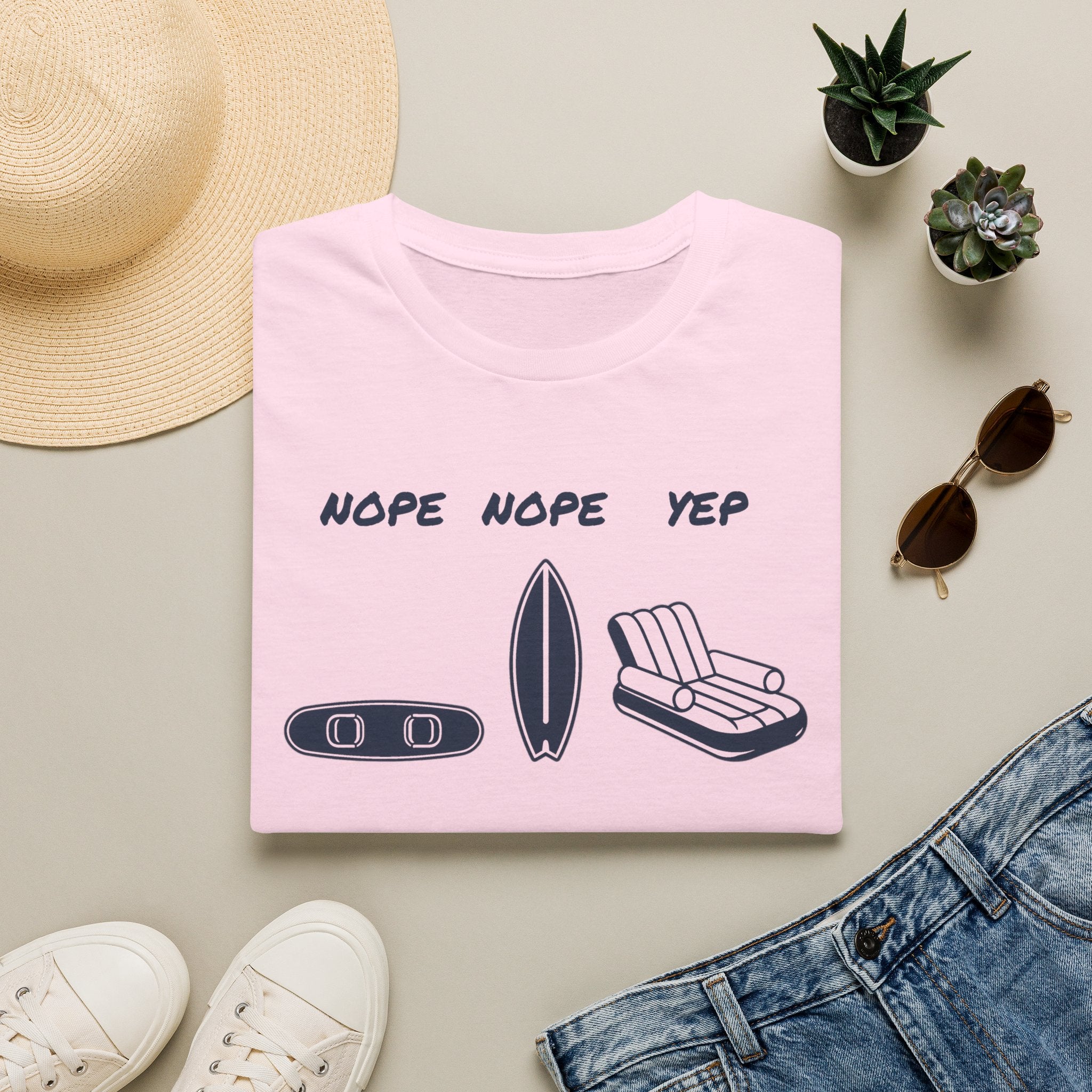 Nope Nope Yep Surf & Float Graphic T-Shirt