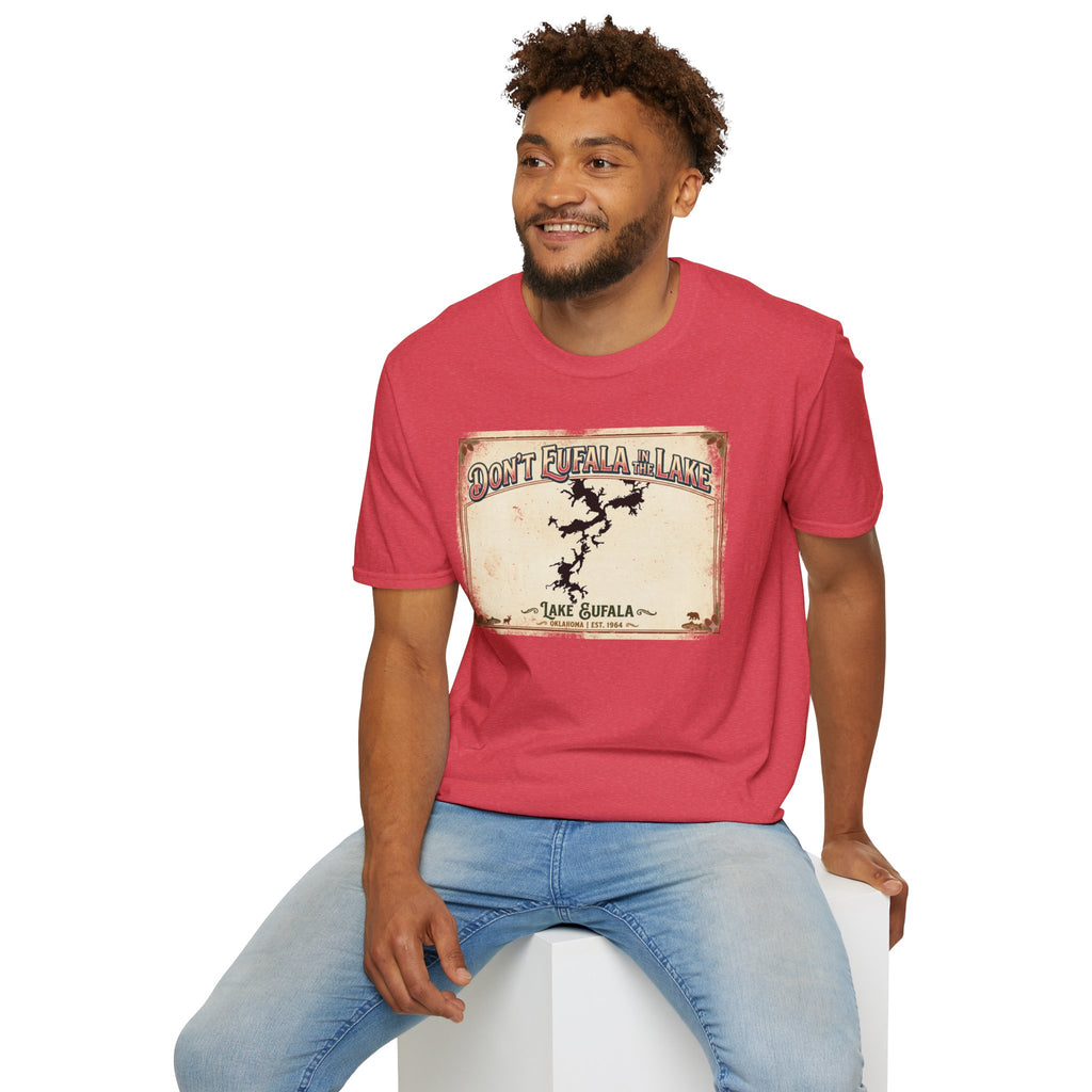 Don’t Eufala in the Lake T-Shirt — Vintage Lake Map Tee