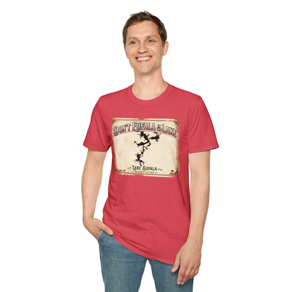 Don’t Eufala in the Lake T-Shirt — Vintage Lake Map Tee
