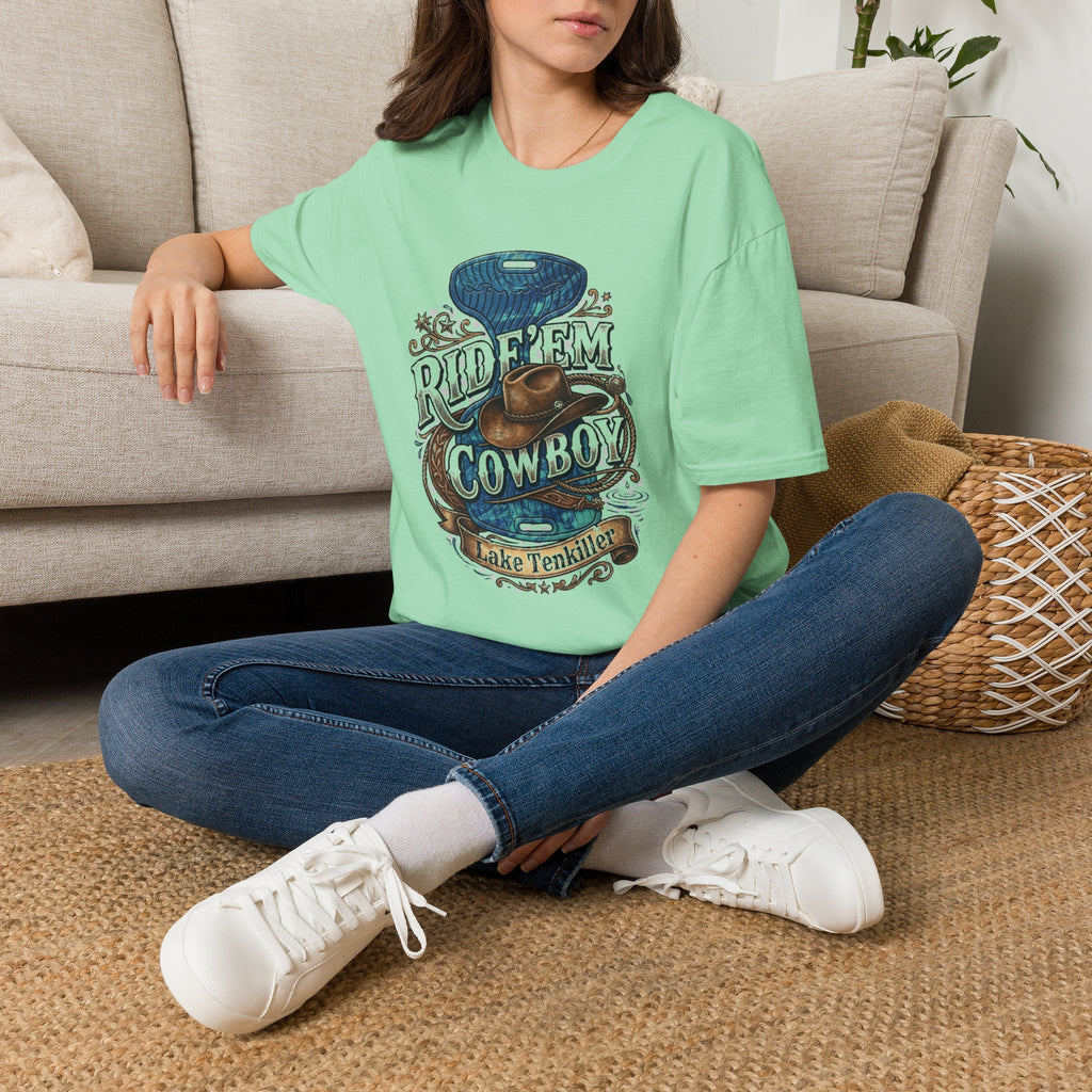 Water Saddle T-Shirt — "Ride 'Em Cowboy" Western Graphic Tee