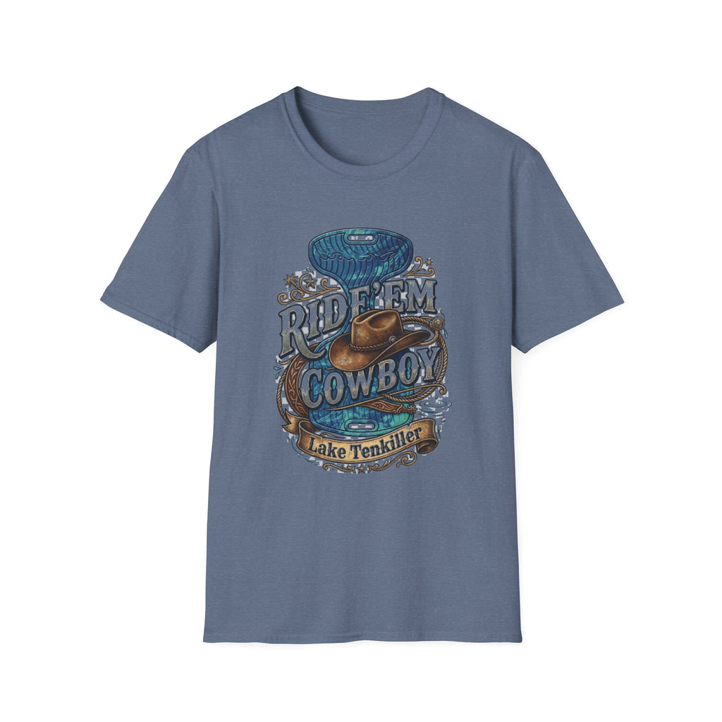 Water Saddle T-Shirt — "Ride 'Em Cowboy" Western Graphic Tee