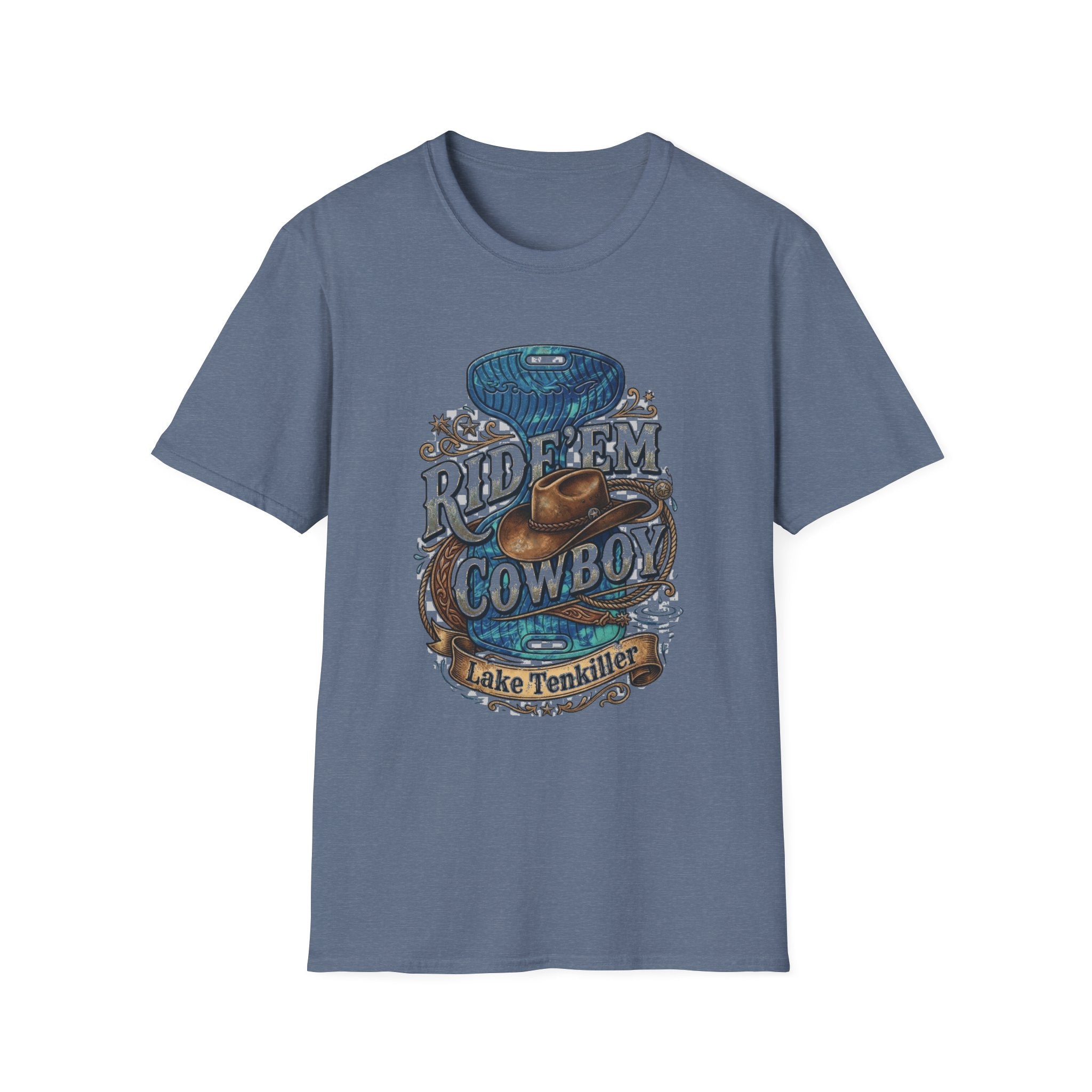 Water Saddle T-Shirt — "Ride 'Em Cowboy" Western Graphic Tee