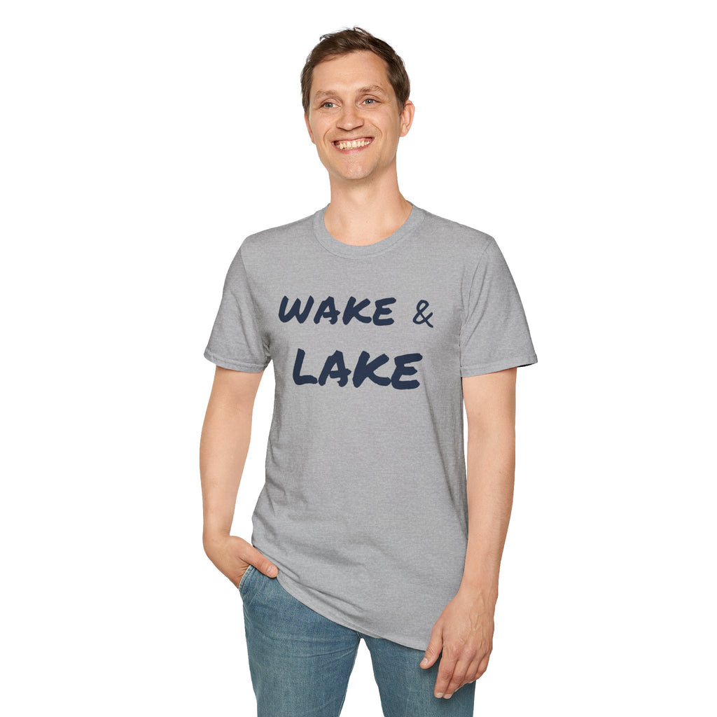 Wake & Lake T‑Shirt — Relaxed Lakeside Vacation Tee