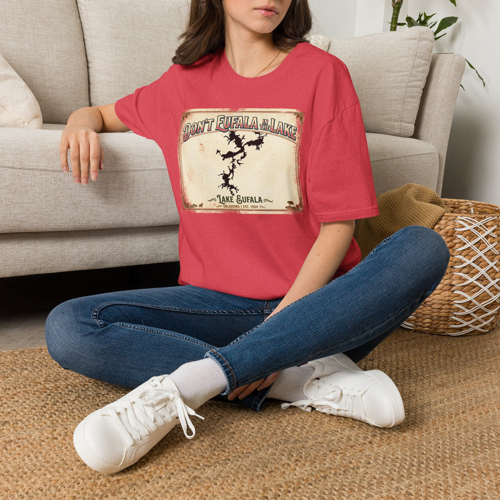 Don’t Eufala in the Lake T-Shirt — Vintage Lake Map Tee