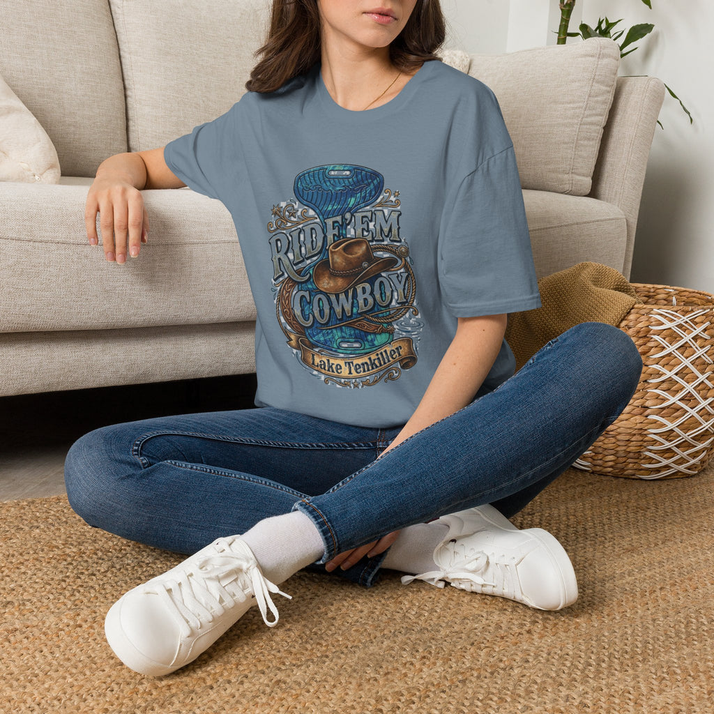 Water Saddle T-Shirt — "Ride 'Em Cowboy" Western Graphic Tee