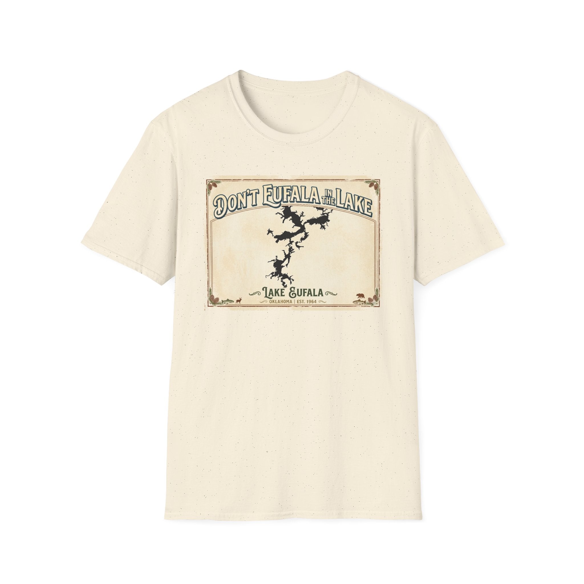 Don’t Eufala in the Lake T-Shirt — Vintage Lake Map Tee