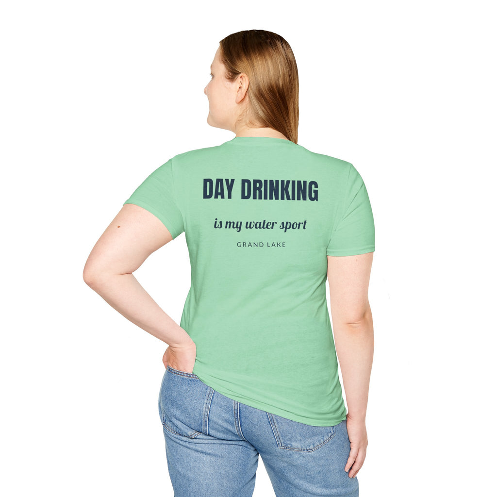 Day Drinking Grand Lake T-Shirt — 'Day Drinking Is My Water Sport'