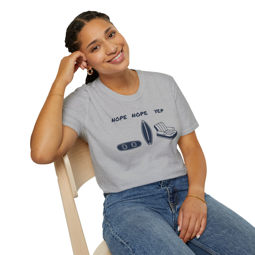 Nope Nope Yep Surf & Float Graphic T-Shirt