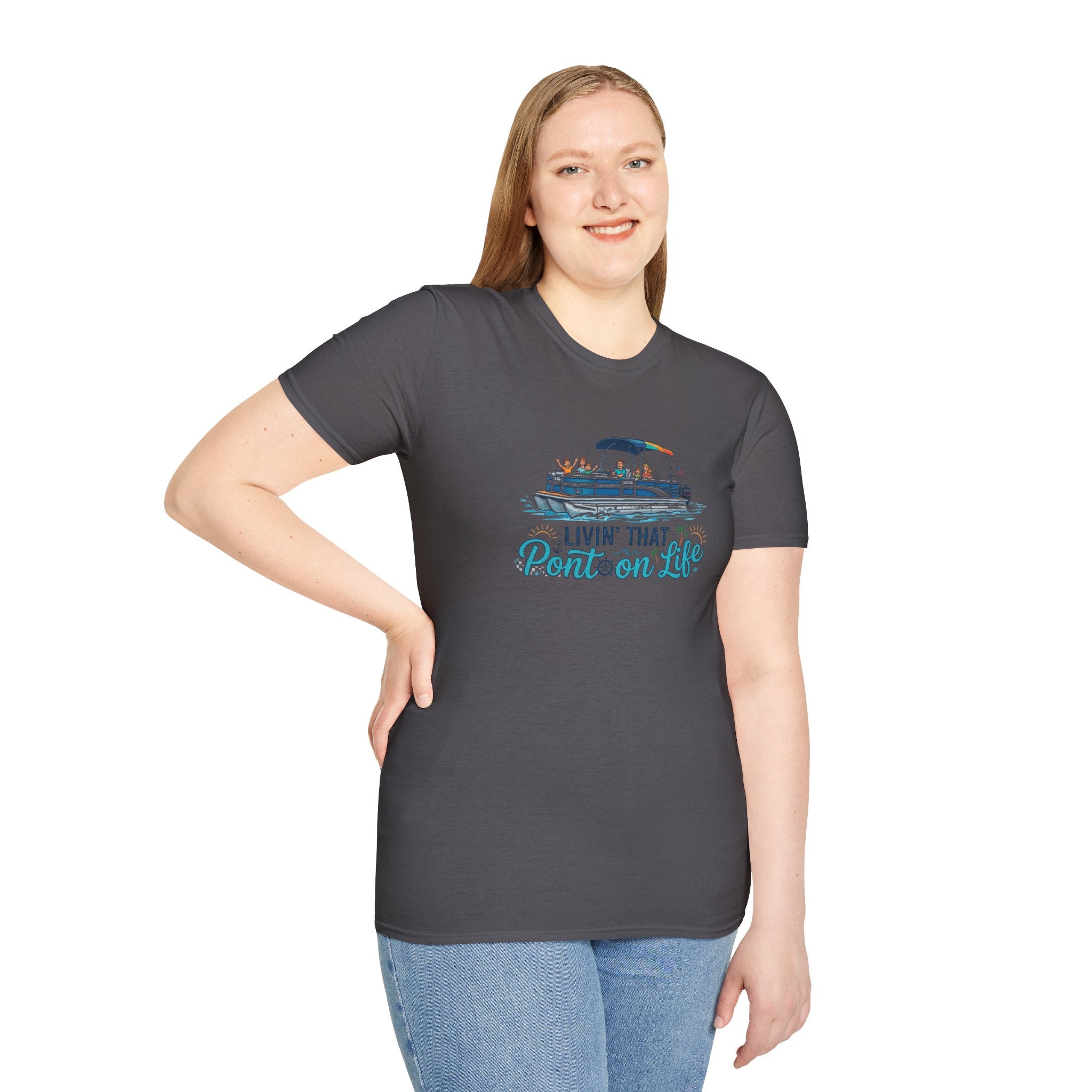 Pontoon Life T-Shirt — "Livin' That Pontoon Life" Boating Tee