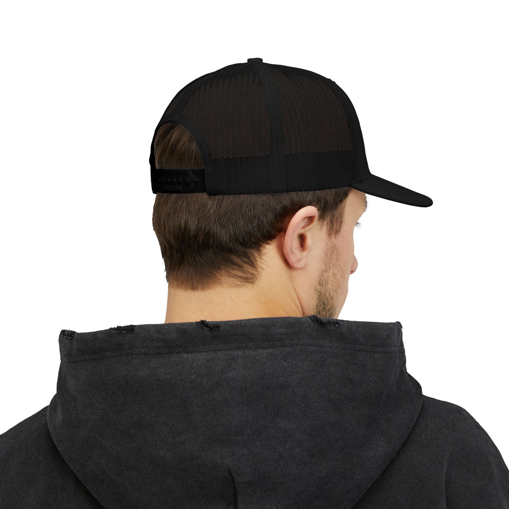 Captain Anchor Trucker Cap - Retro Nautical Snapback Hat