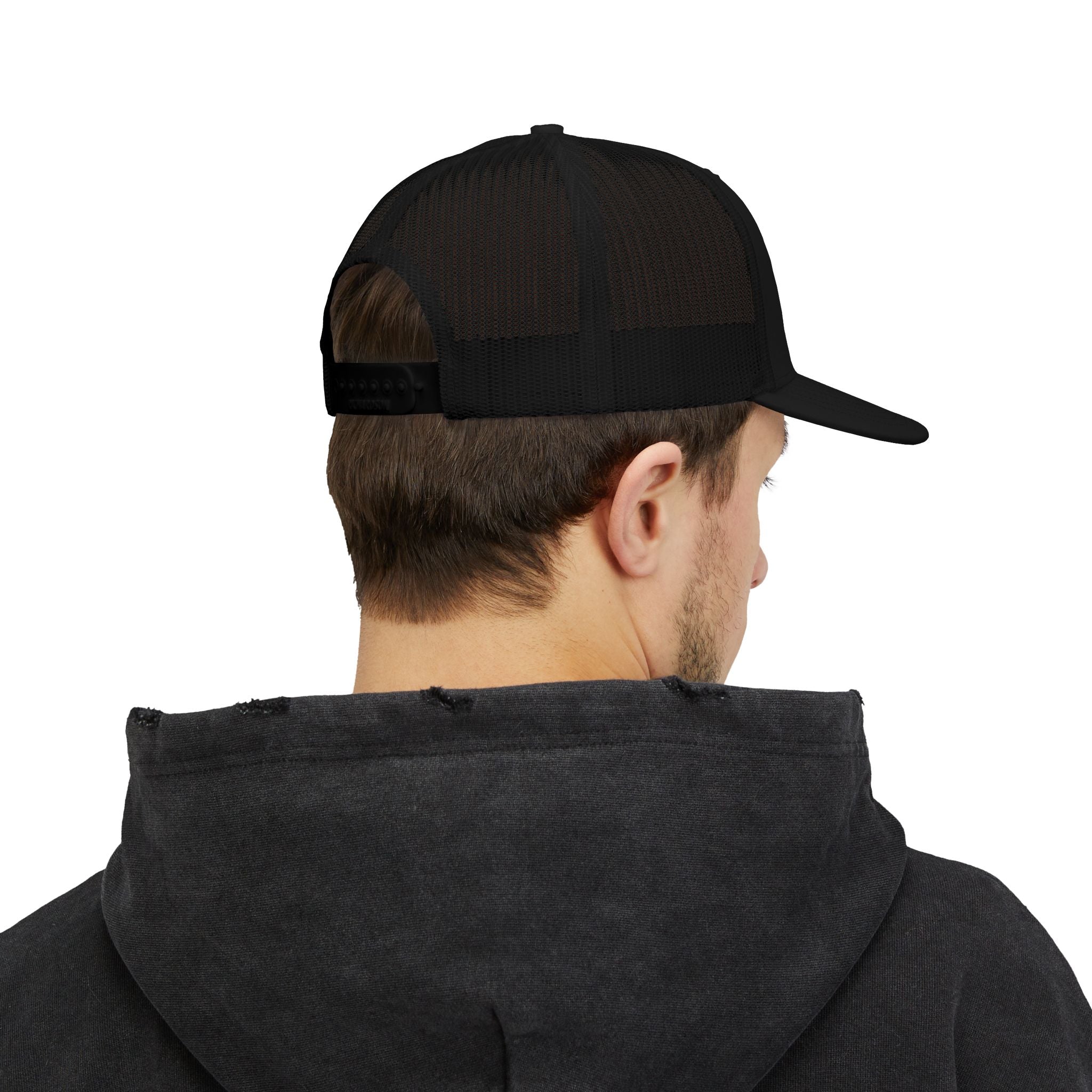 Captain Anchor Trucker Cap - Retro Nautical Snapback Hat