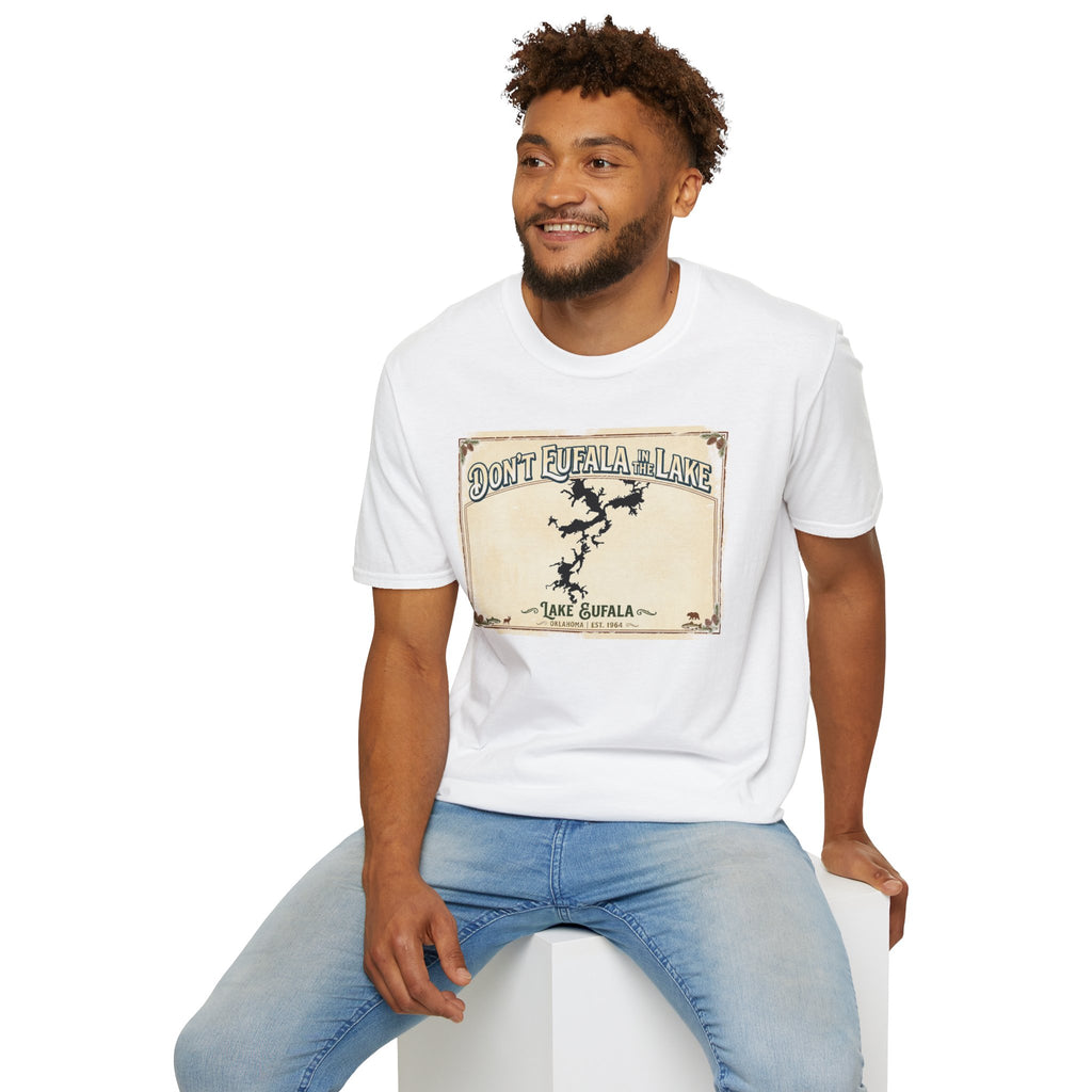 Don’t Eufala in the Lake T-Shirt — Vintage Lake Map Tee