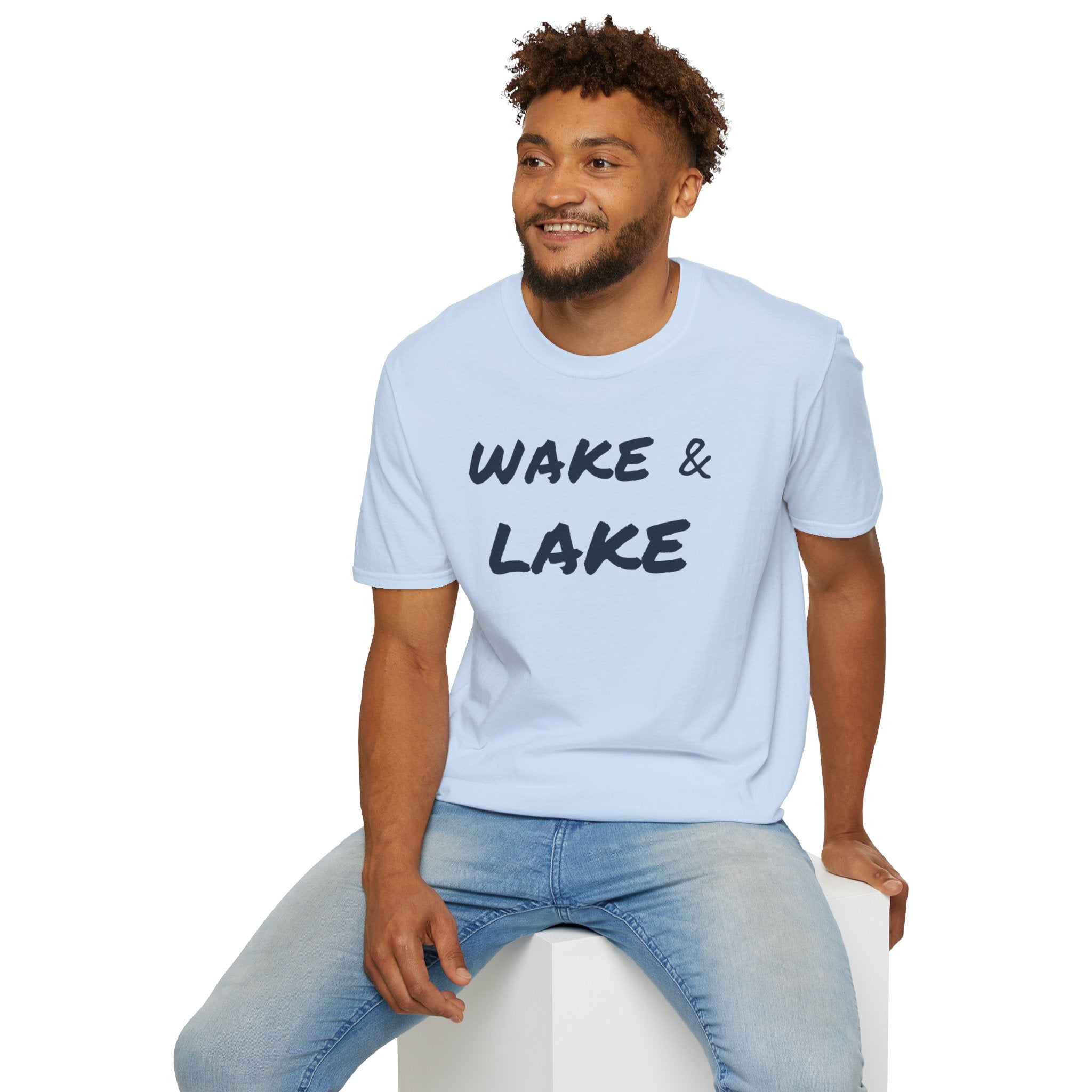 Wake & Lake T‑Shirt — Relaxed Lakeside Vacation Tee