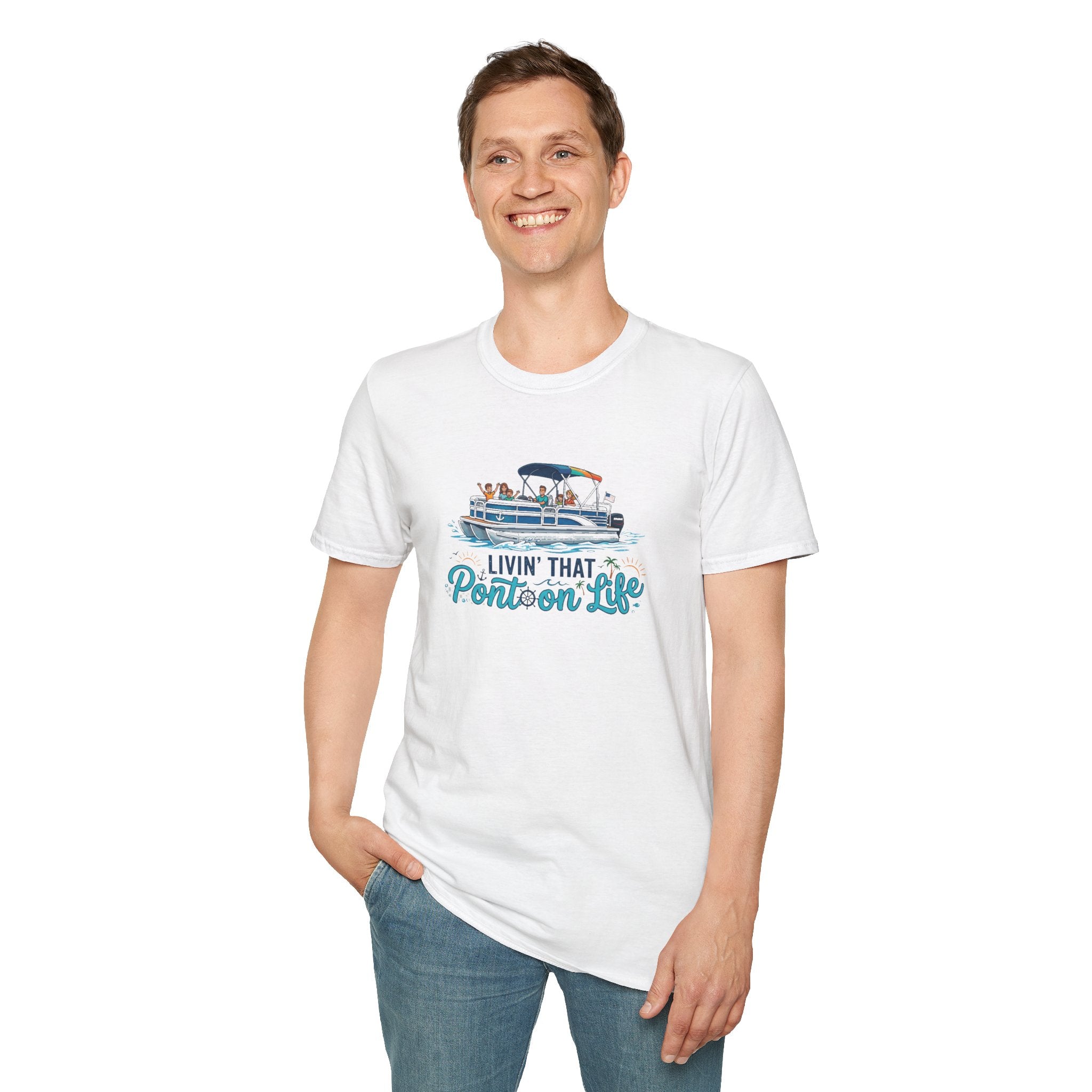 Pontoon Life T-Shirt — "Livin' That Pontoon Life" Boating Tee