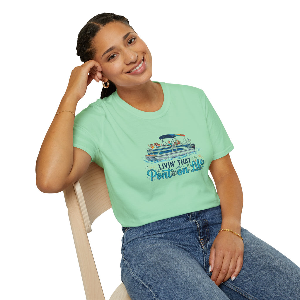 Pontoon Life T-Shirt — "Livin' That Pontoon Life" Boating Tee