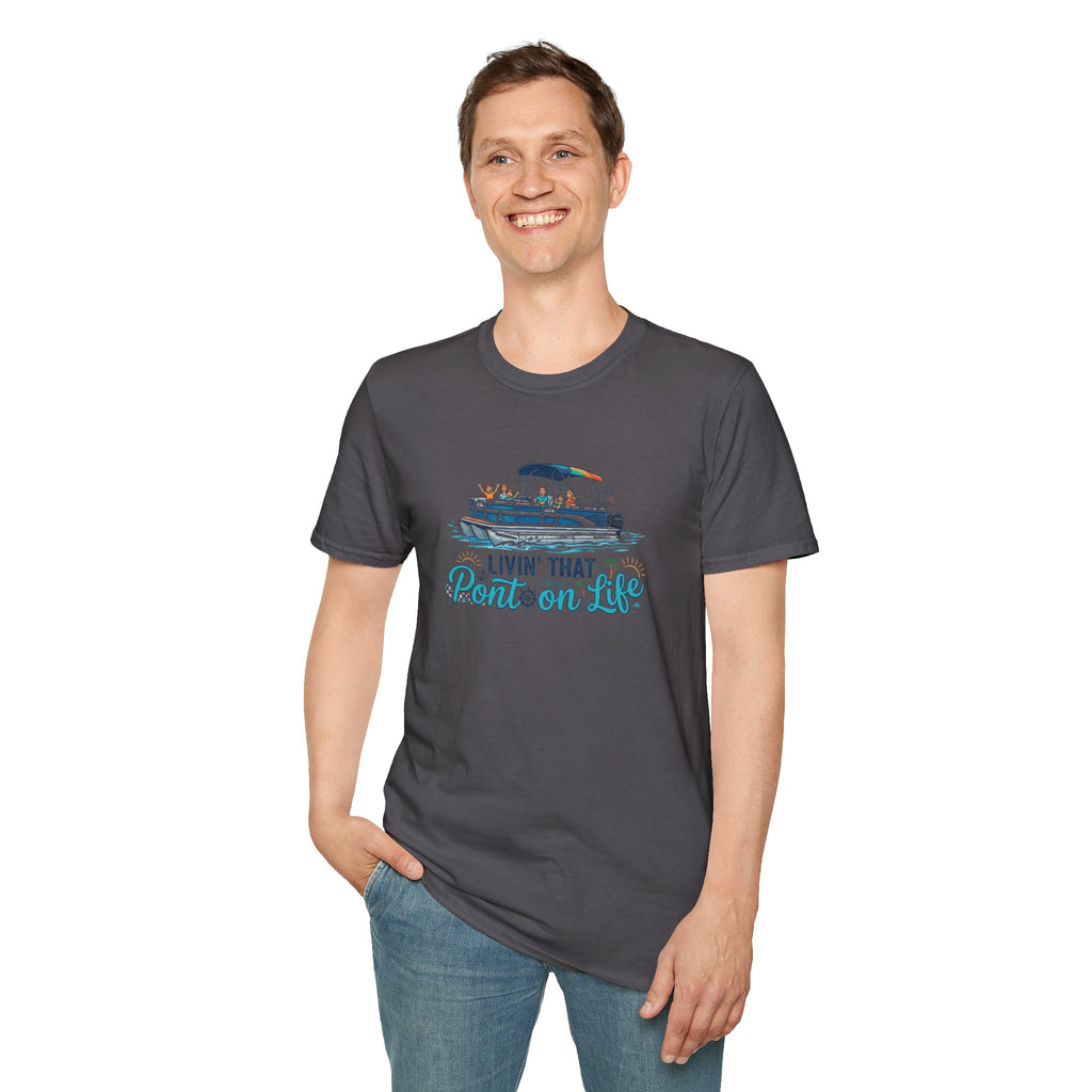 Pontoon Life T-Shirt — "Livin' That Pontoon Life" Boating Tee