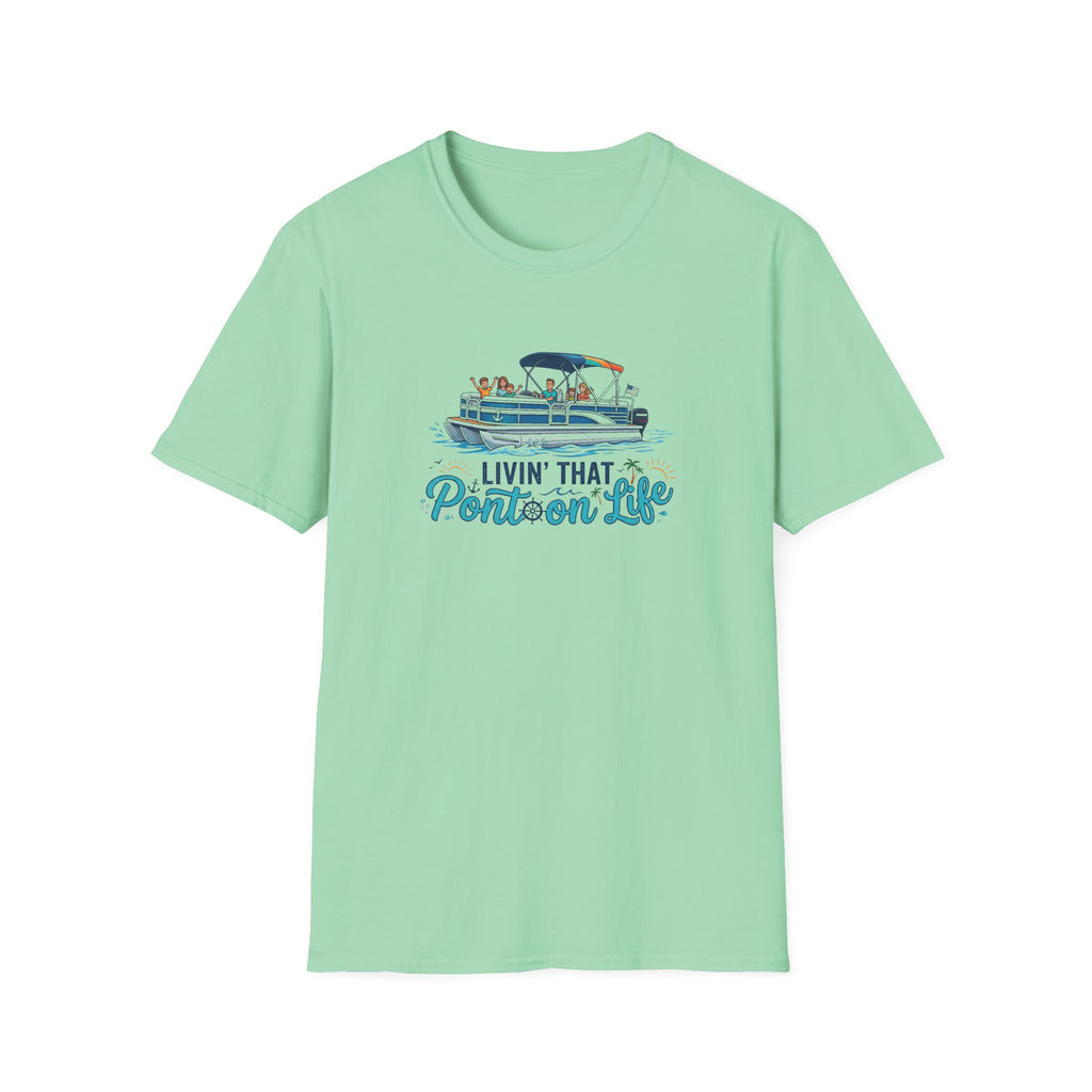 Pontoon Life T-Shirt — "Livin' That Pontoon Life" Boating Tee