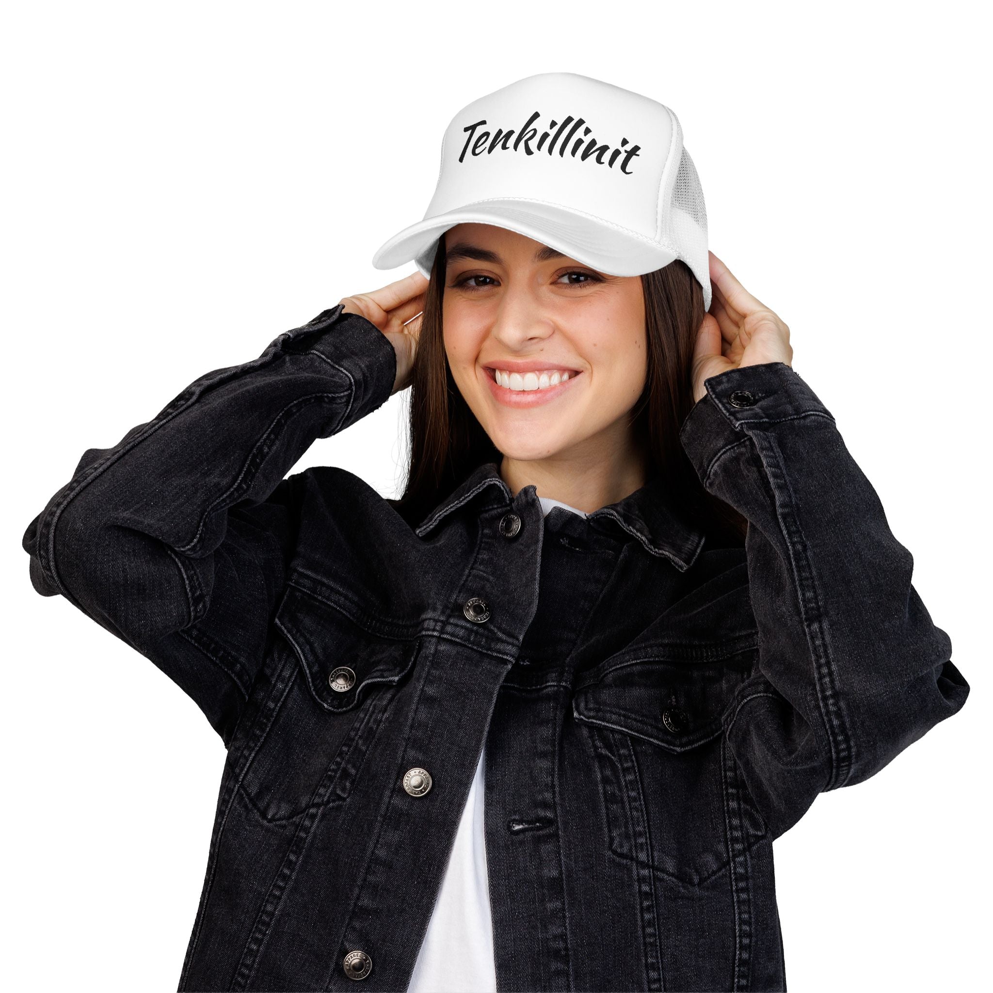 Tenkillinit Trucker Hat – Retro Foam Mesh Baseball Cap