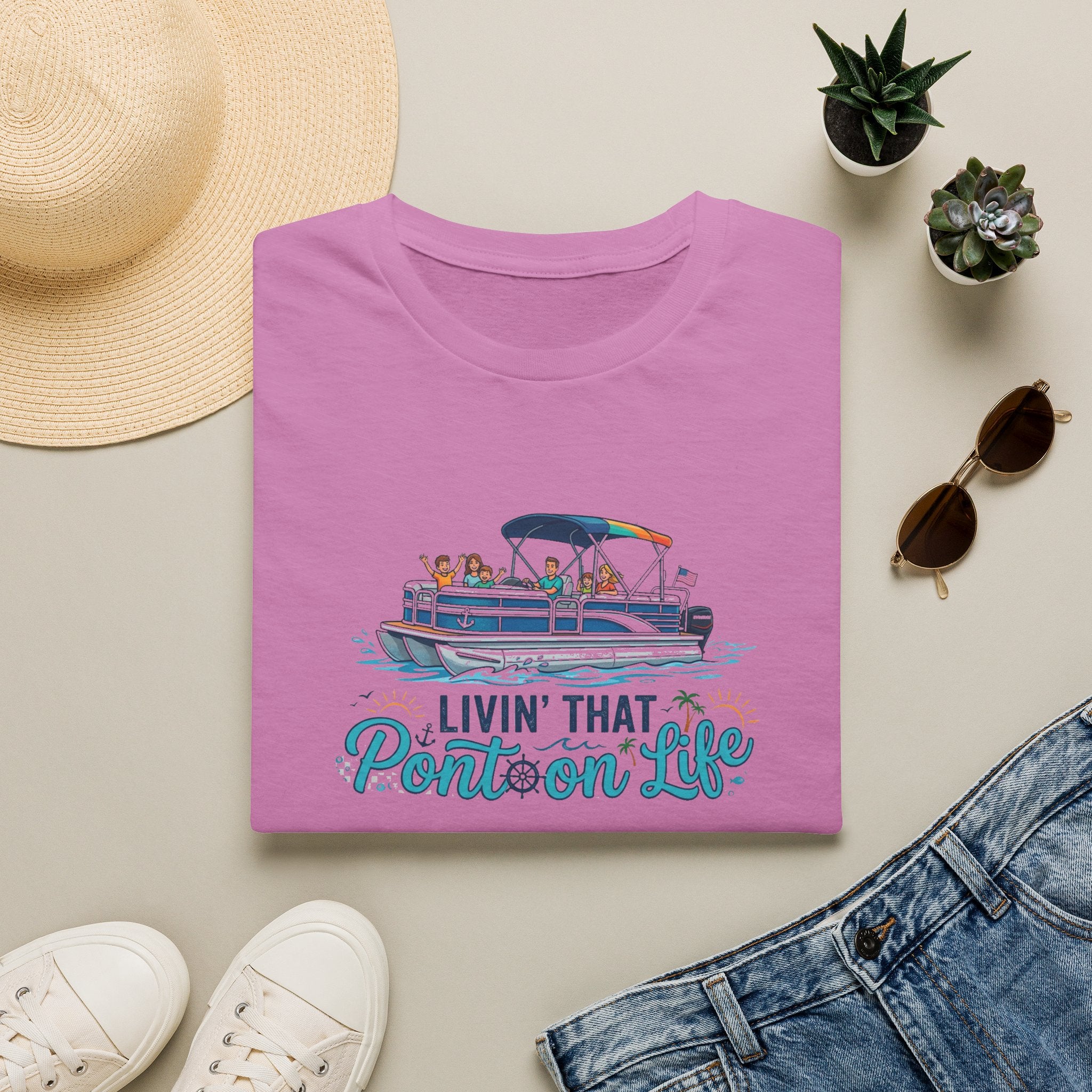 Pontoon Life T-Shirt — "Livin' That Pontoon Life" Boating Tee