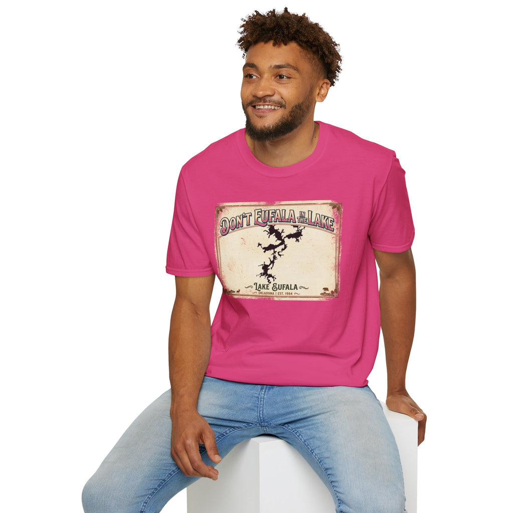 Don’t Eufala in the Lake T-Shirt — Vintage Lake Map Tee