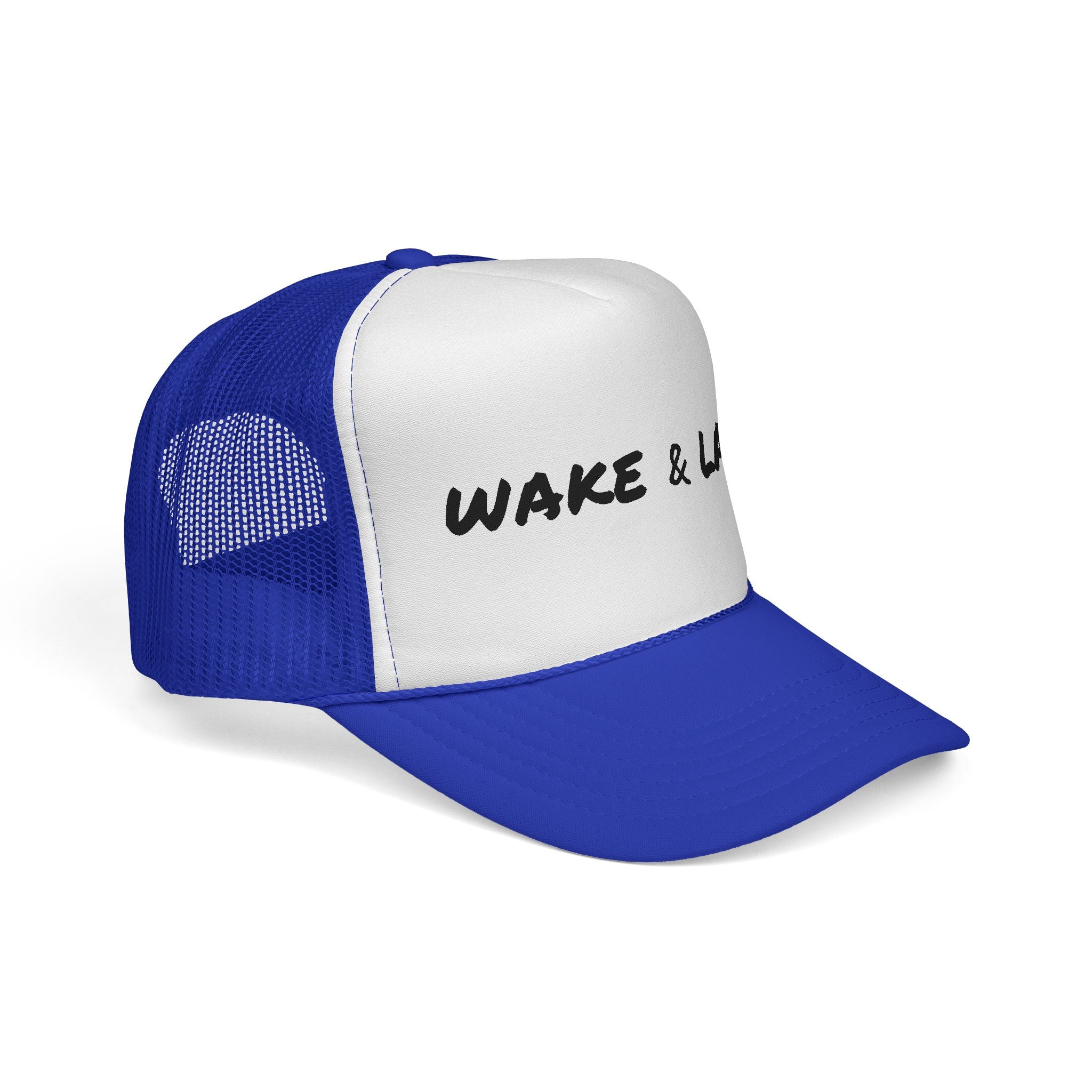 Wake & Lake Trucker Cap — Retro Lake Life Mesh Hat