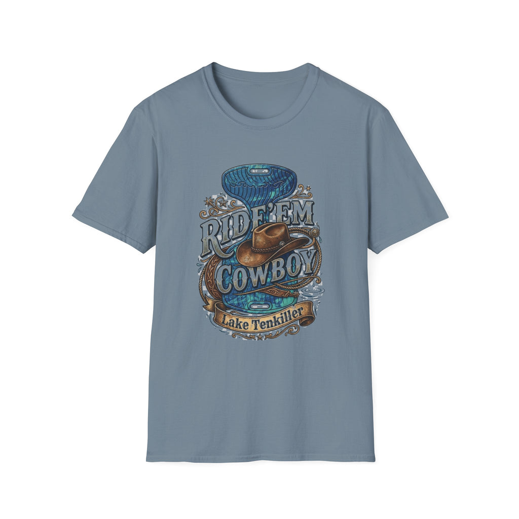 Water Saddle T-Shirt — "Ride 'Em Cowboy" Western Graphic Tee