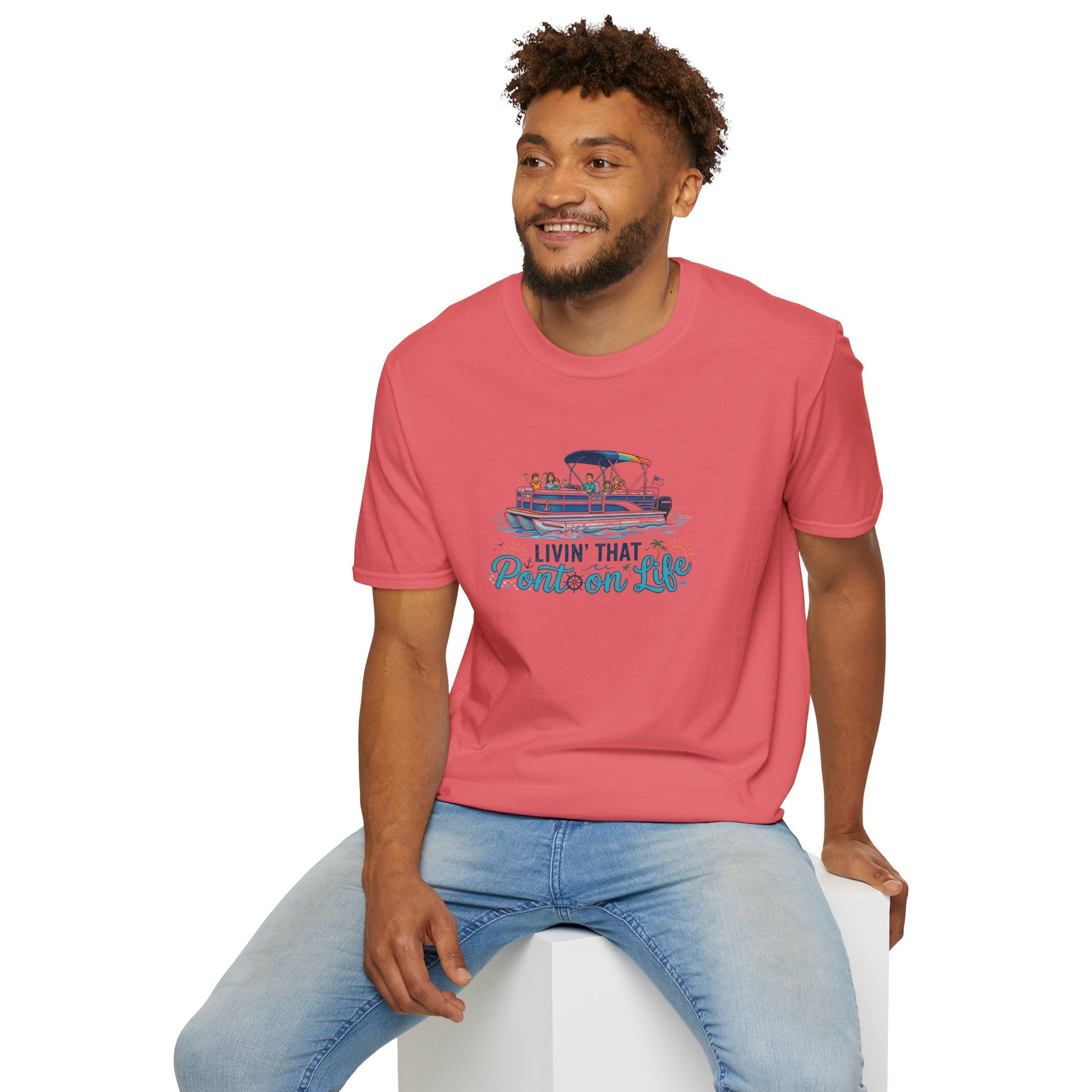 Pontoon Life T-Shirt — "Livin' That Pontoon Life" Boating Tee