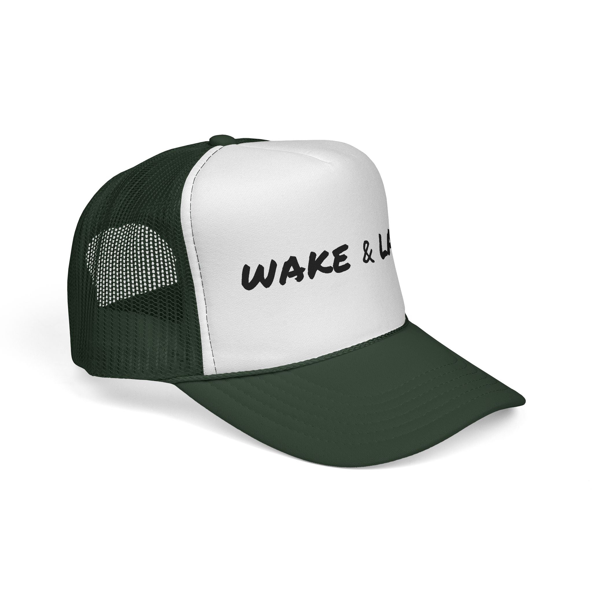 Wake & Lake Trucker Cap — Retro Lake Life Mesh Hat