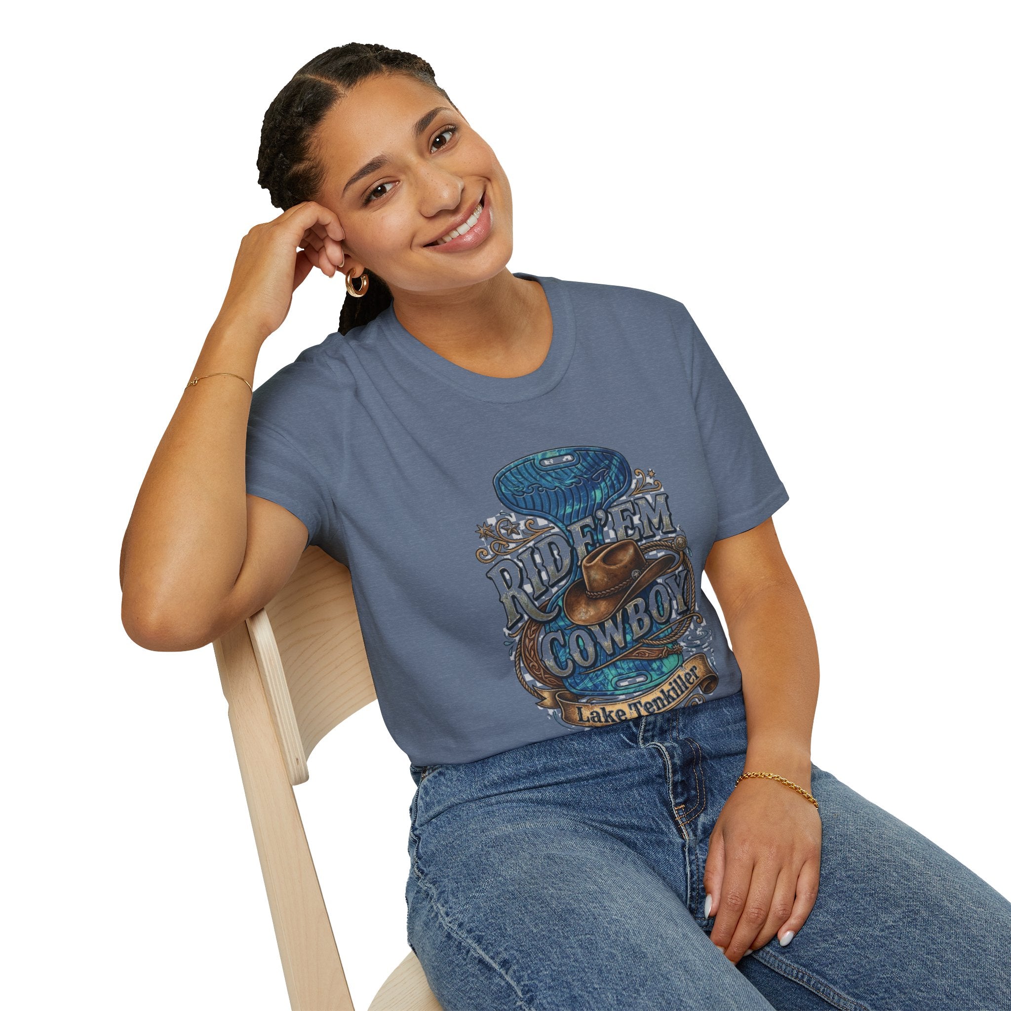 Water Saddle T-Shirt — "Ride 'Em Cowboy" Western Graphic Tee