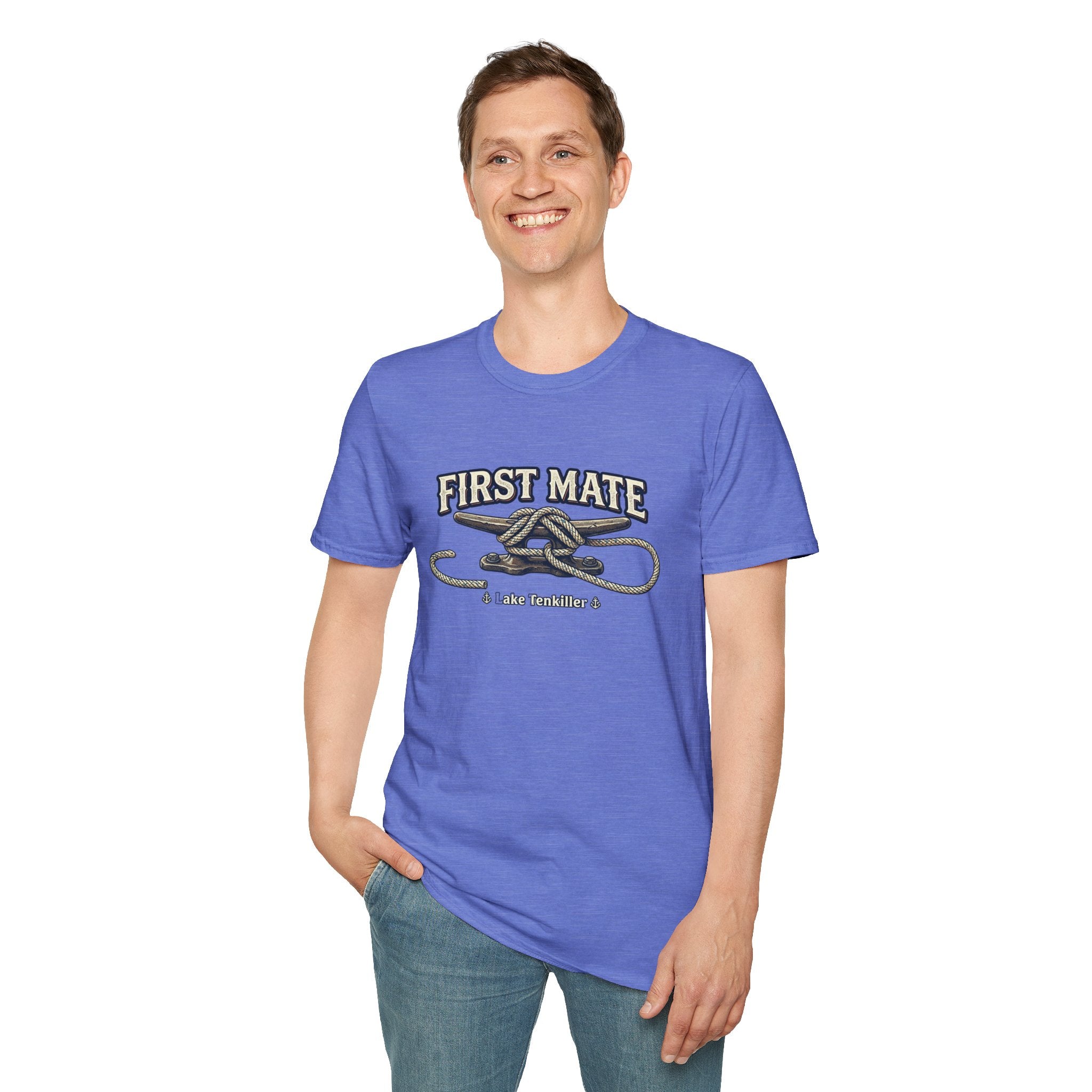 First Mate T-Shirt – Nautical Knot Crew Shirt (Lake Tankiller)