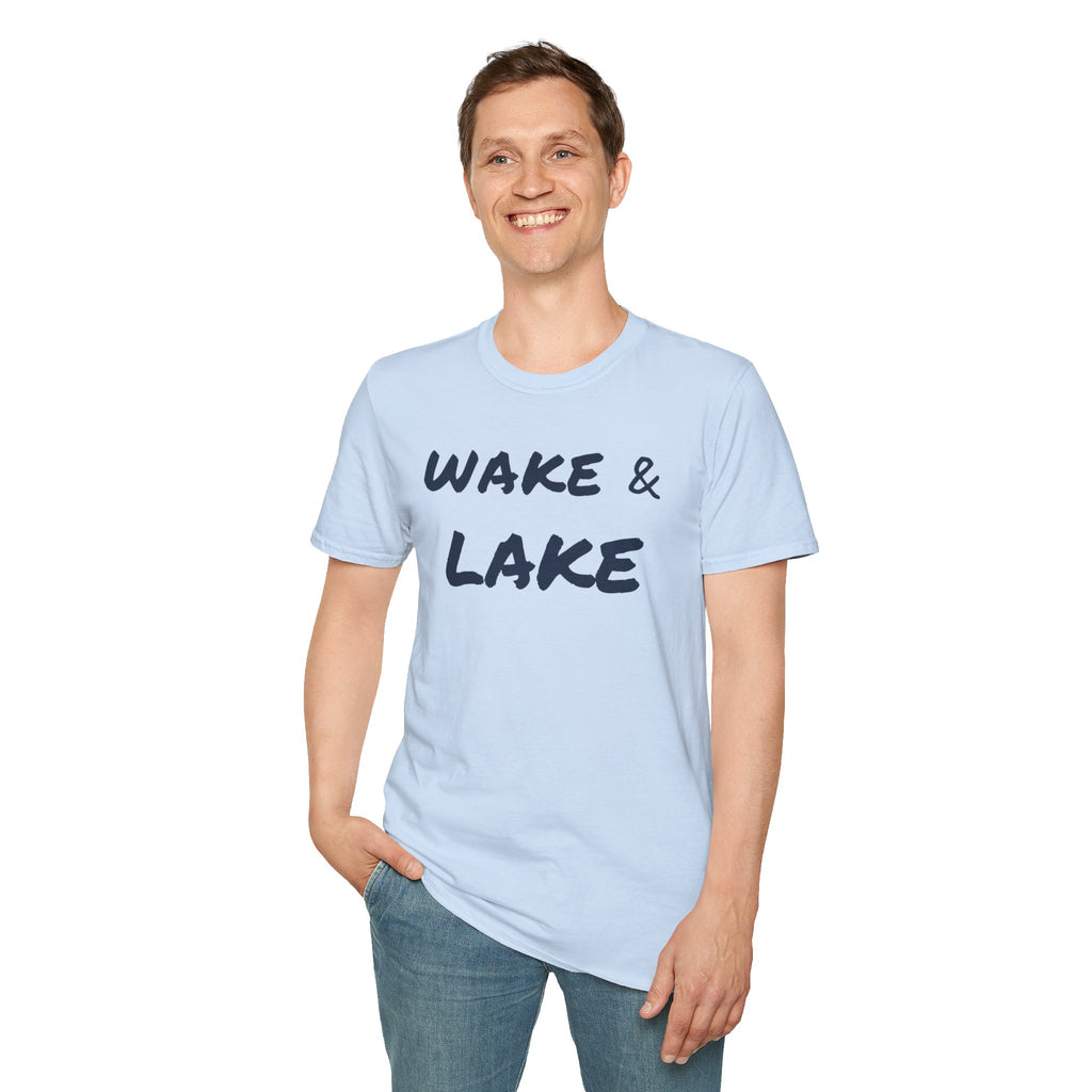 Wake & Lake T‑Shirt — Relaxed Lakeside Vacation Tee