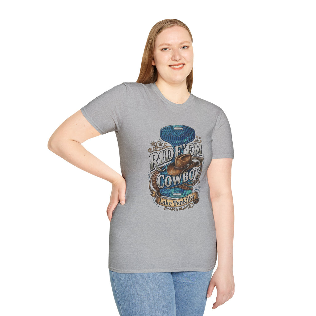 Water Saddle T-Shirt — "Ride 'Em Cowboy" Western Graphic Tee