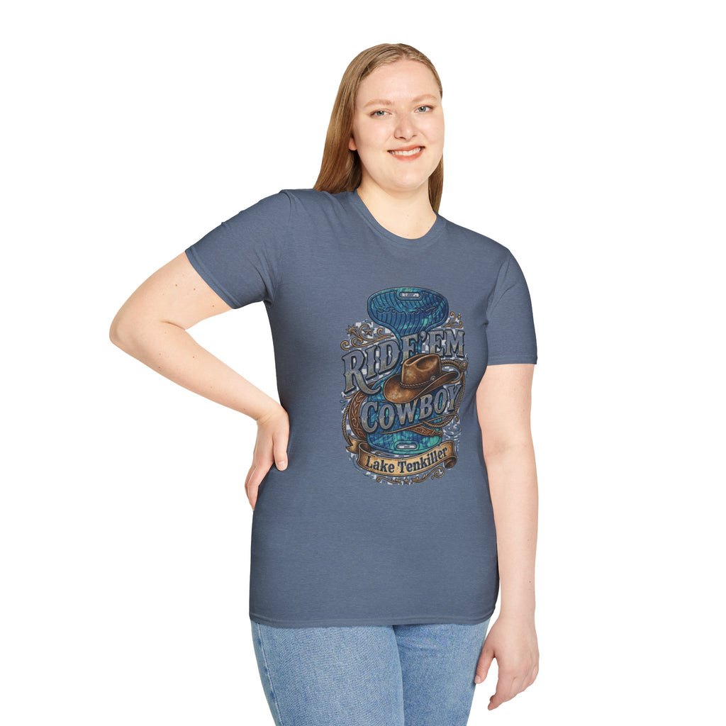 Water Saddle T-Shirt — "Ride 'Em Cowboy" Western Graphic Tee