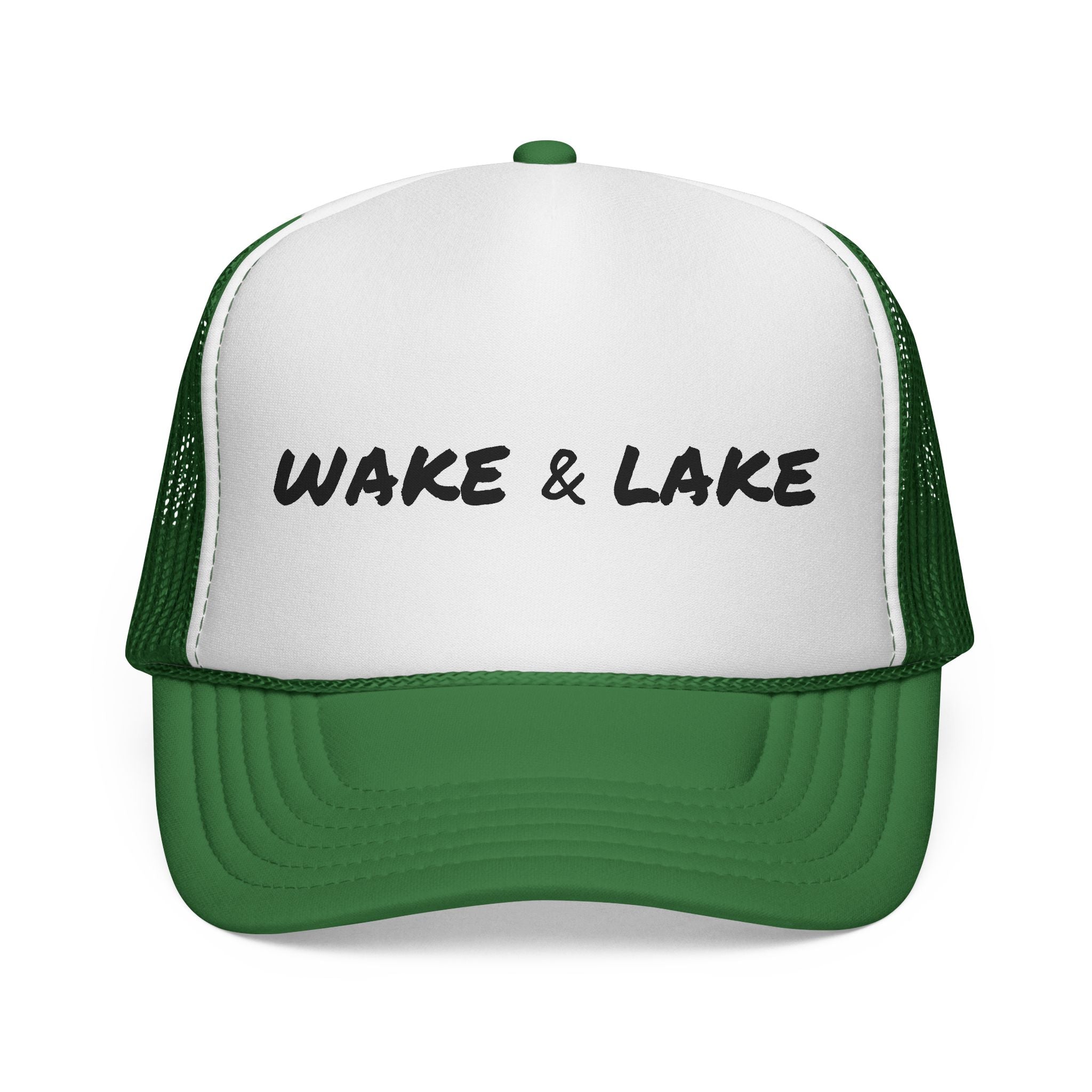 Wake & Lake Trucker Cap — Retro Lake Life Mesh Hat