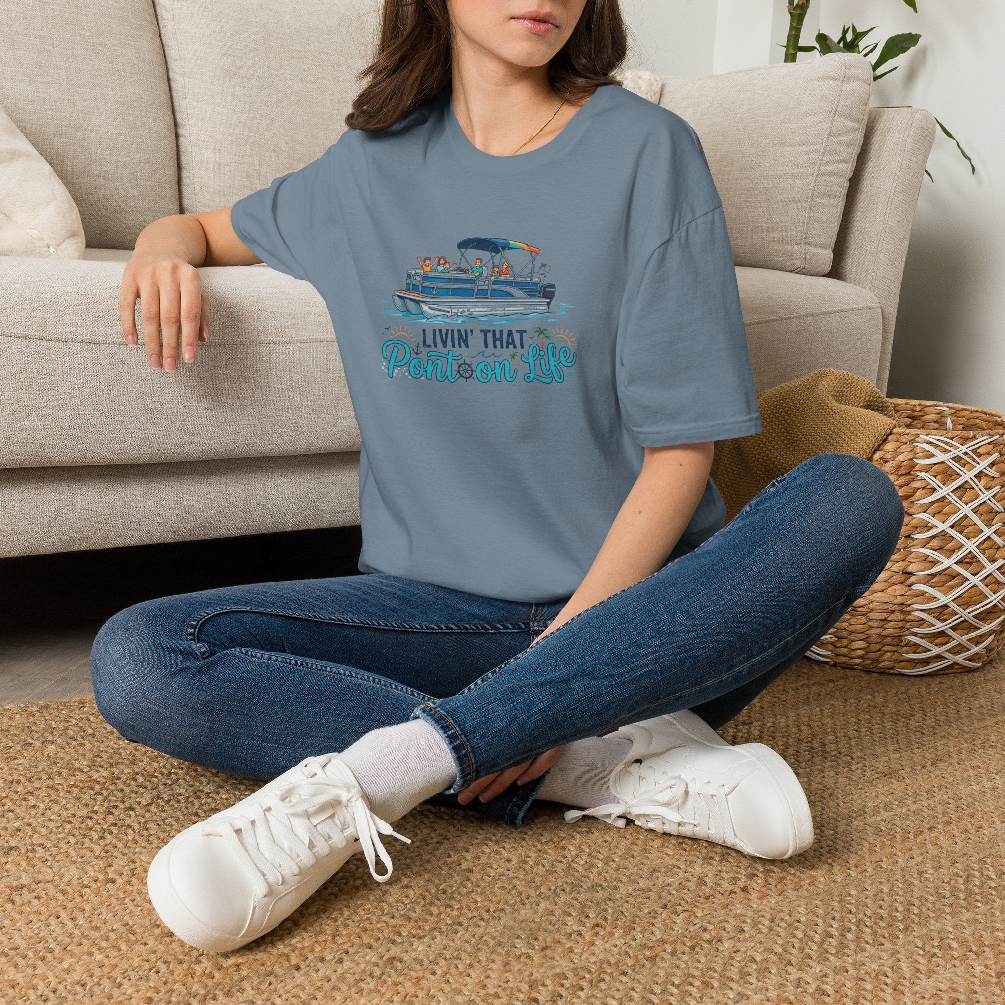 Pontoon Life T-Shirt — "Livin' That Pontoon Life" Boating Tee