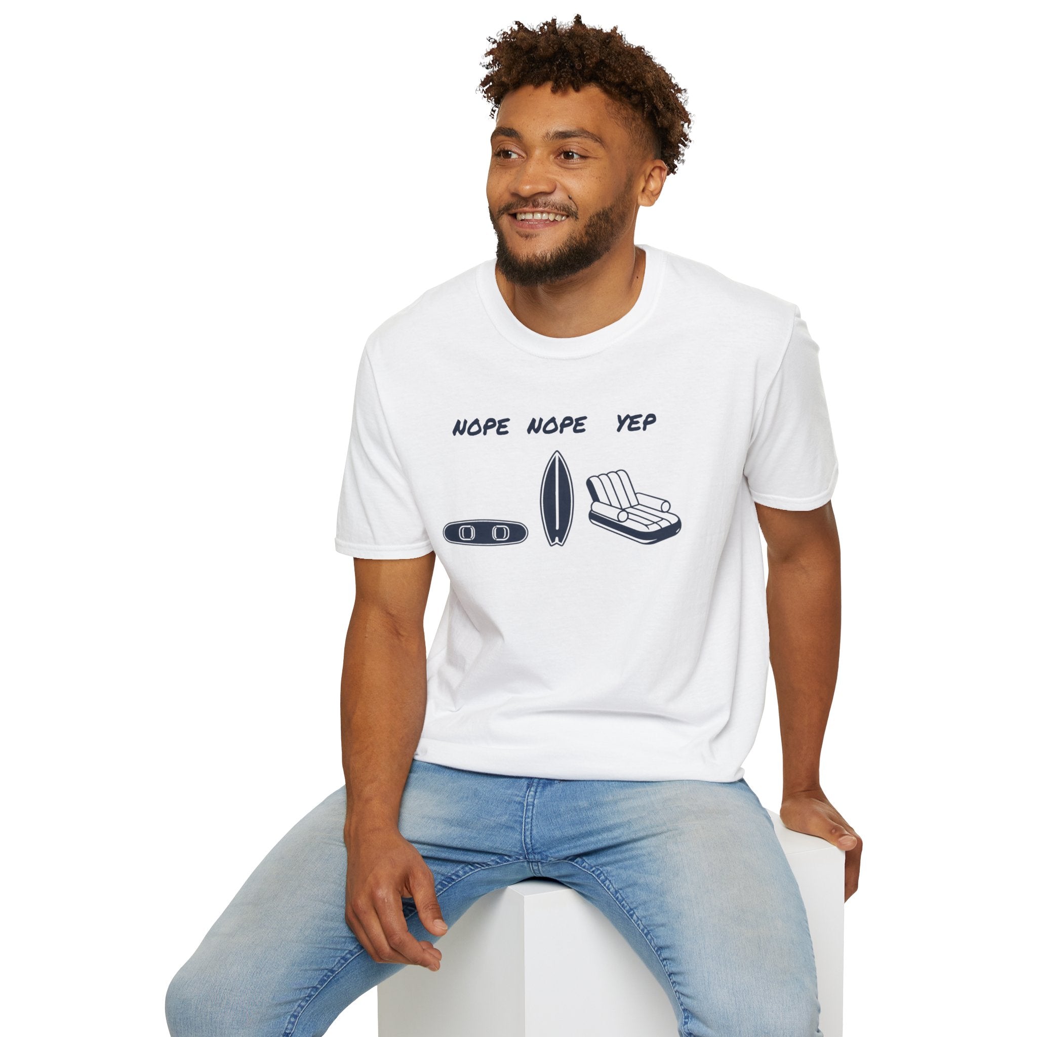 Nope Nope Yep Surf & Float Graphic T-Shirt