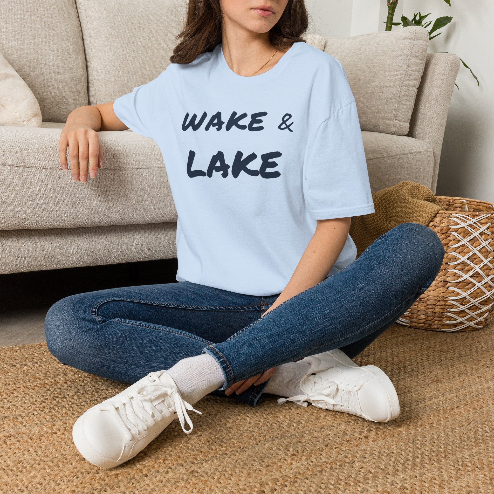 Wake & Lake T‑Shirt — Relaxed Lakeside Vacation Tee