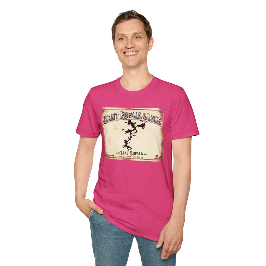 Don’t Eufala in the Lake T-Shirt — Vintage Lake Map Tee
