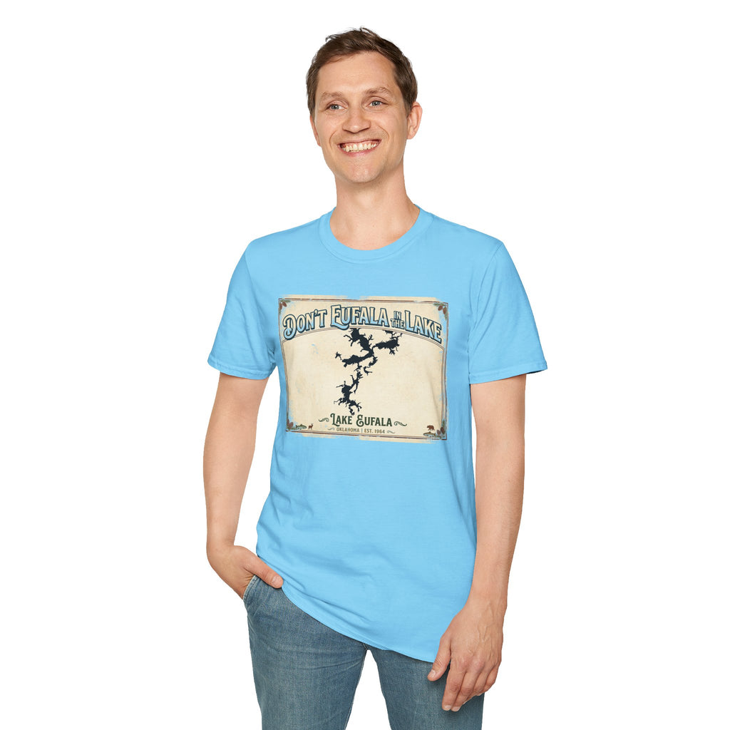 Don’t Eufala in the Lake T-Shirt — Vintage Lake Map Tee