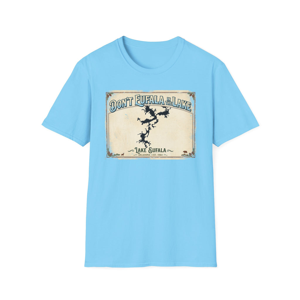 Don’t Eufala in the Lake T-Shirt — Vintage Lake Map Tee