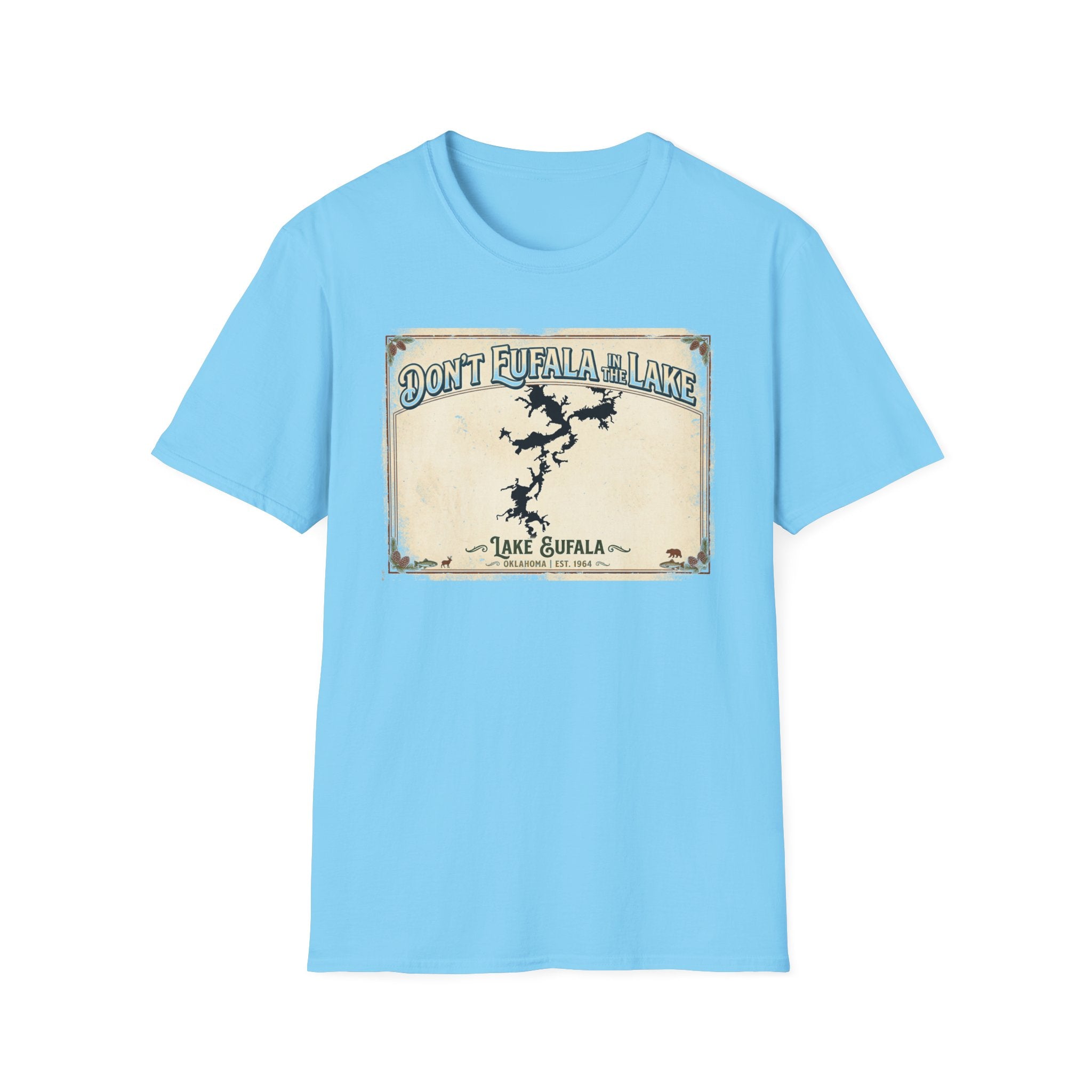 Don’t Eufala in the Lake T-Shirt — Vintage Lake Map Tee