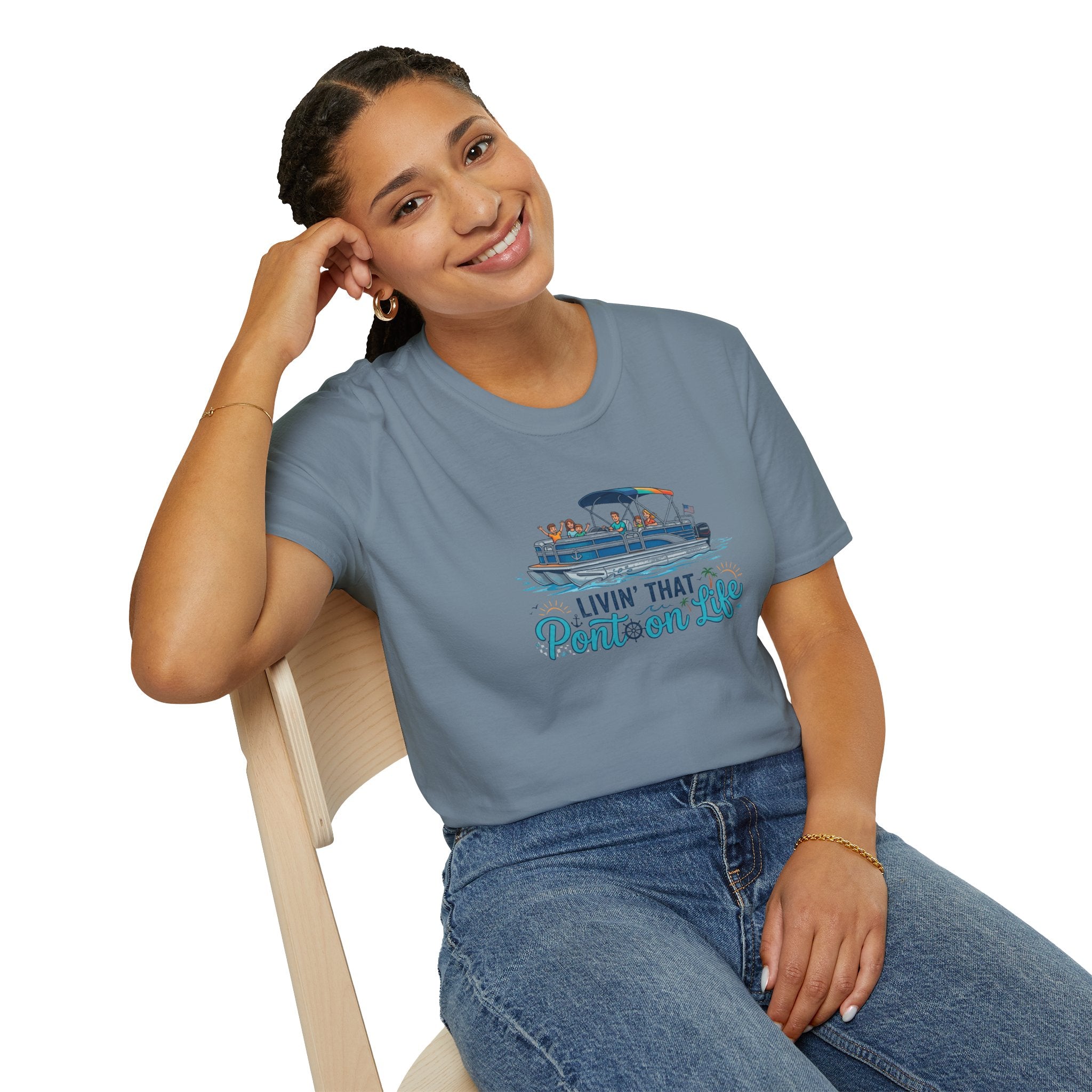 Pontoon Life T-Shirt — "Livin' That Pontoon Life" Boating Tee