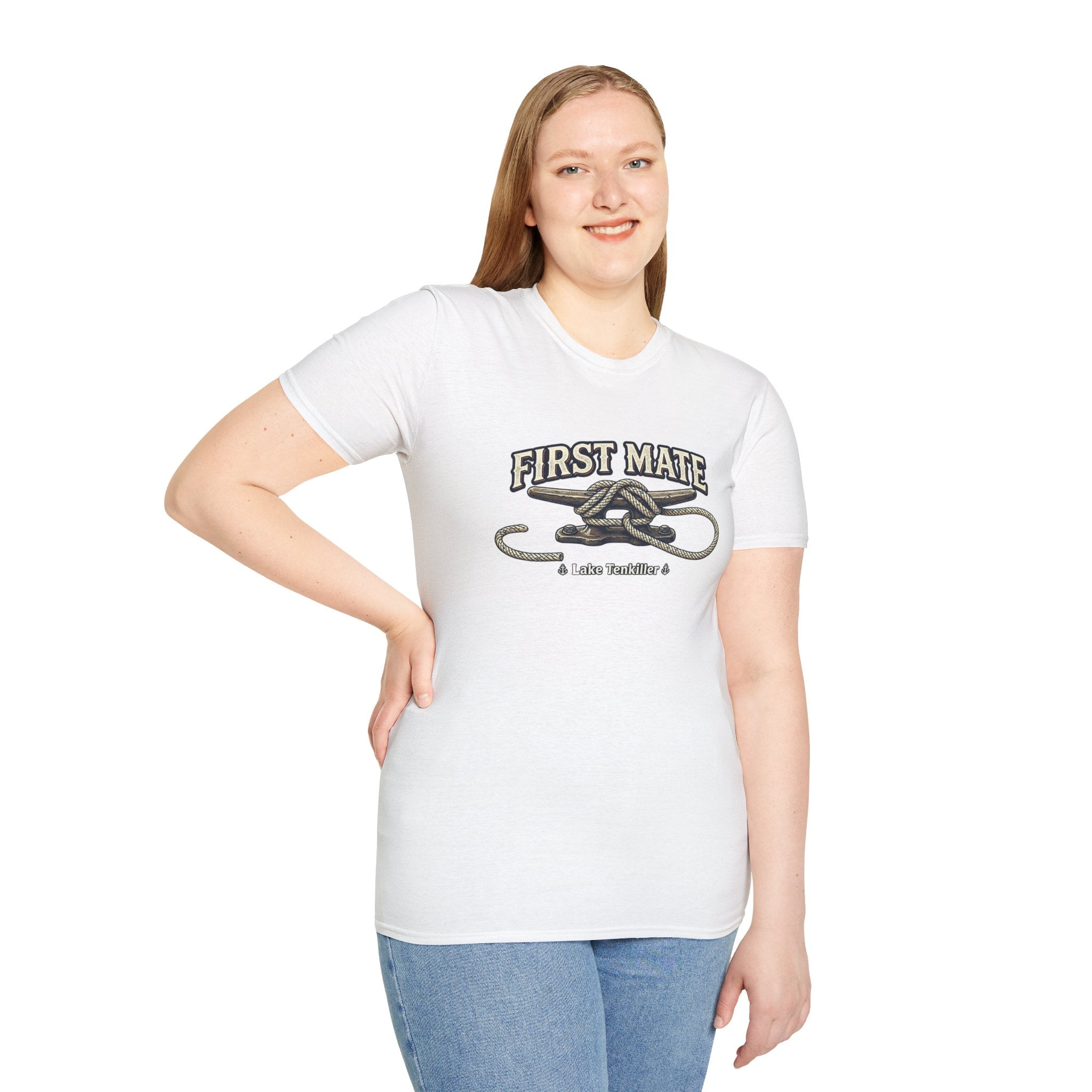 First Mate T-Shirt – Nautical Knot Crew Shirt (Lake Tankiller)