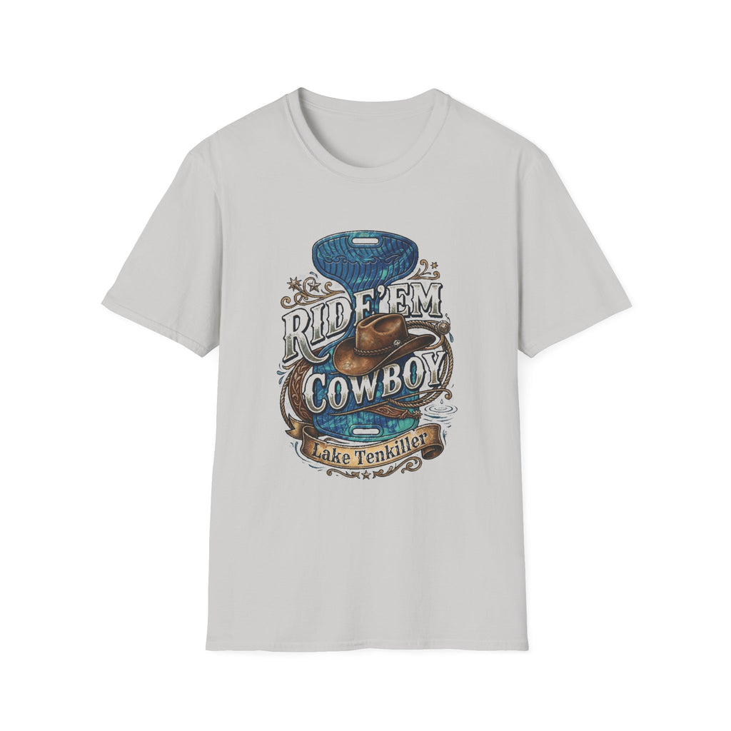 Water Saddle T-Shirt — "Ride 'Em Cowboy" Western Graphic Tee