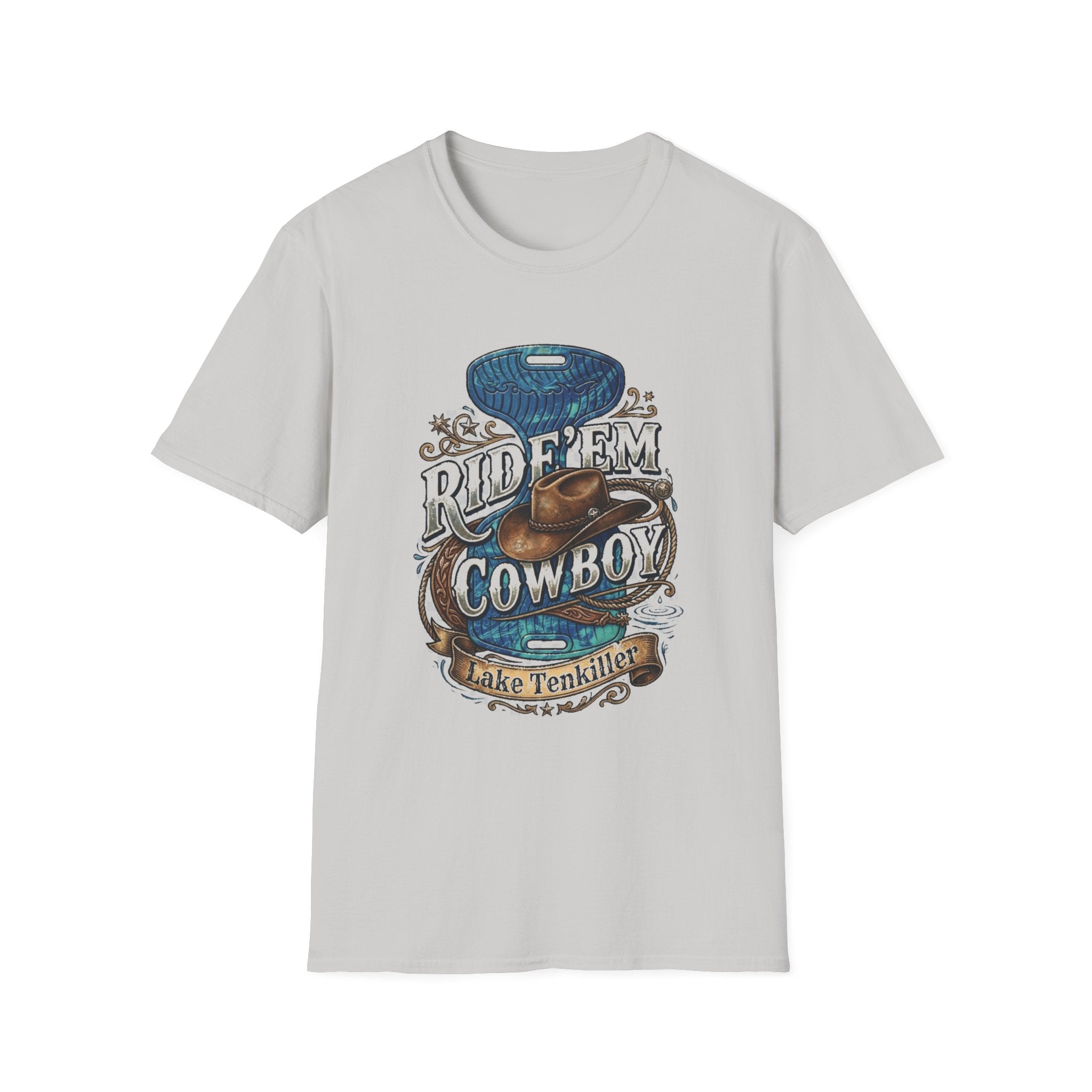 Water Saddle T-Shirt — "Ride 'Em Cowboy" Western Graphic Tee