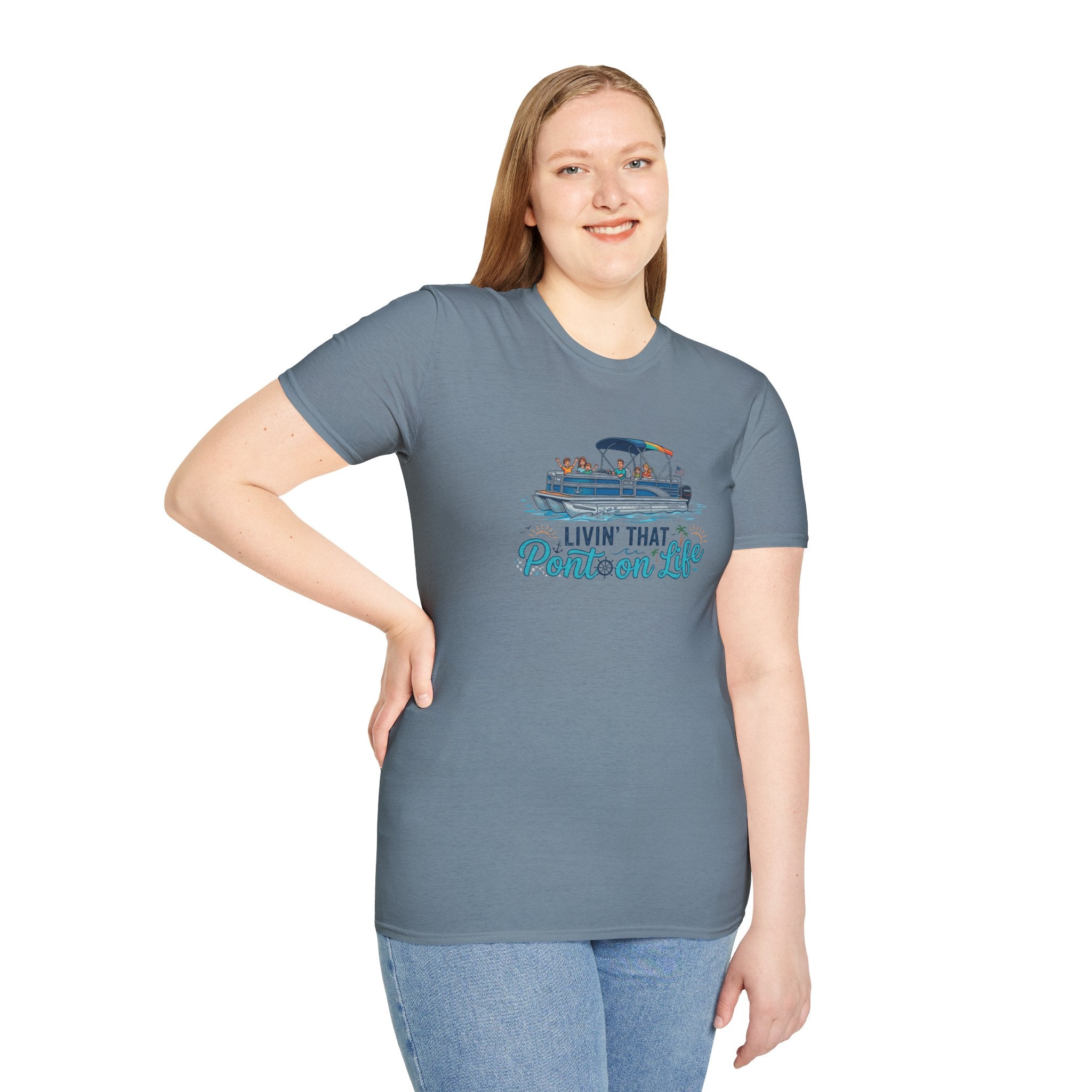 Pontoon Life T-Shirt — "Livin' That Pontoon Life" Boating Tee