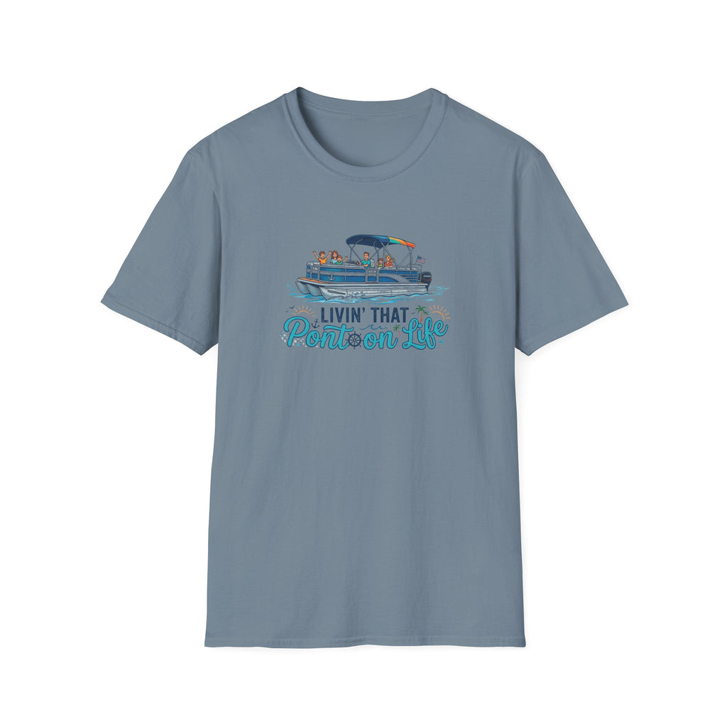 Pontoon Life T-Shirt — "Livin' That Pontoon Life" Boating Tee